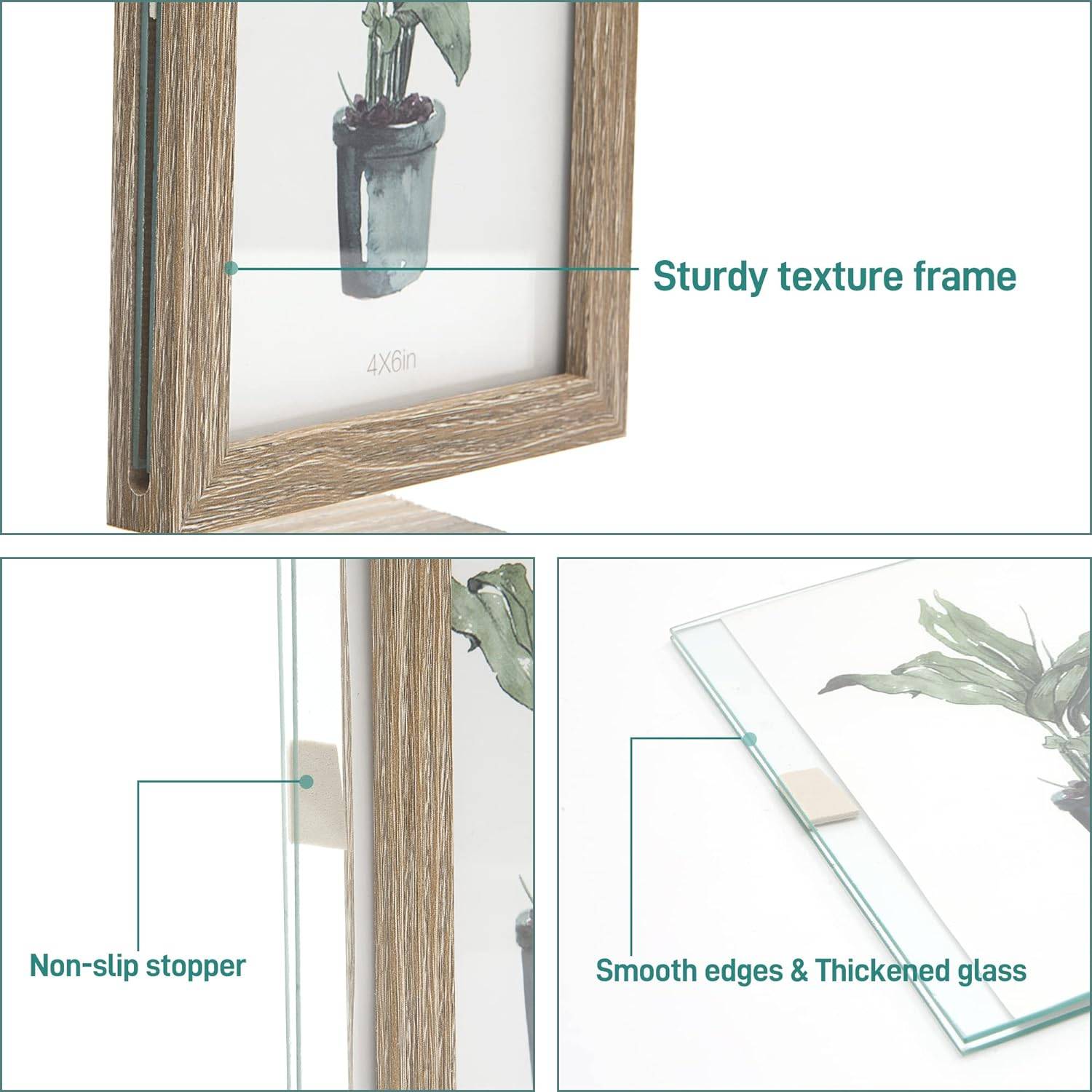 Iron Art Picture Frame Planter Holder for Home Office 11