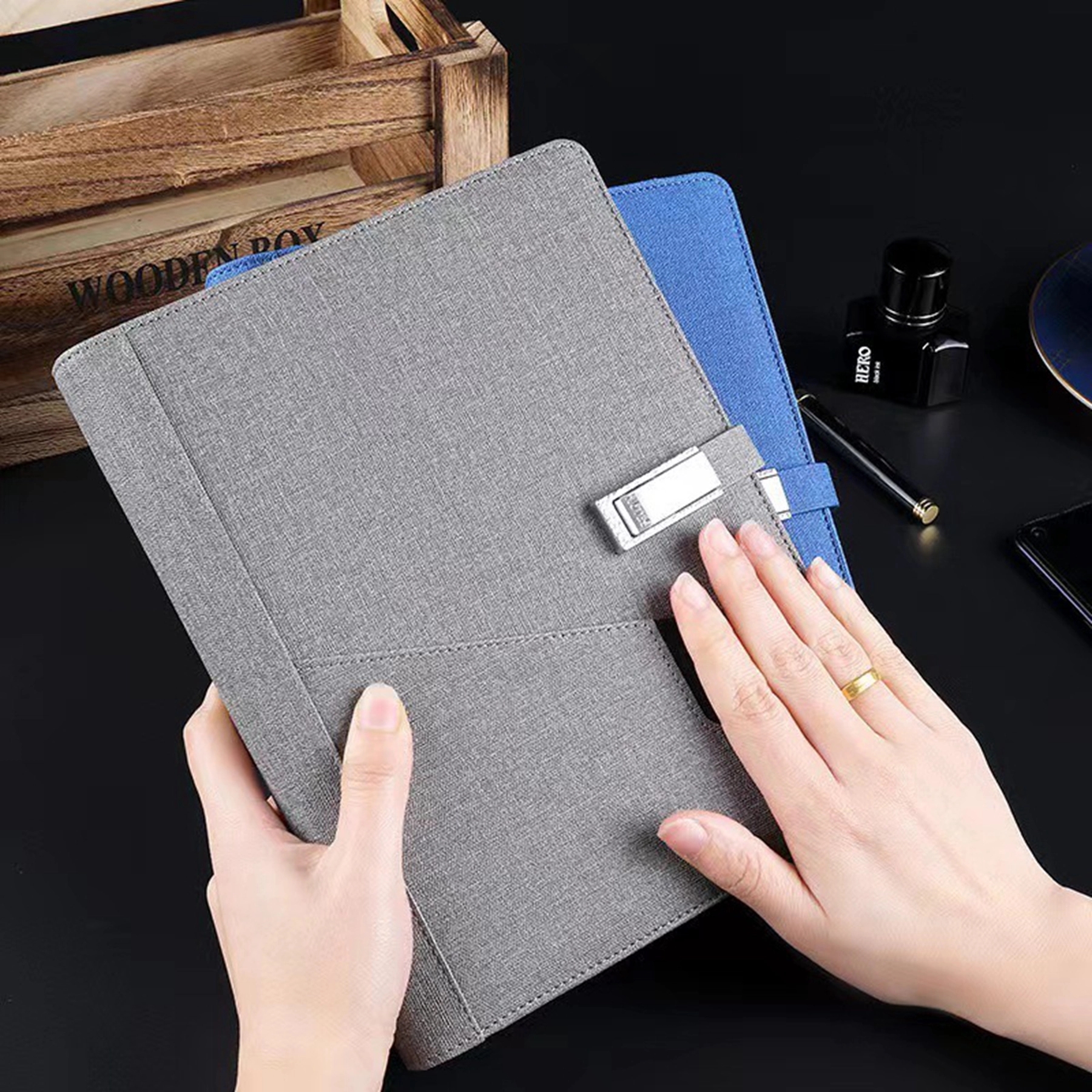 Wireless Charging Notebook with 6000 mAH Power Bank 5