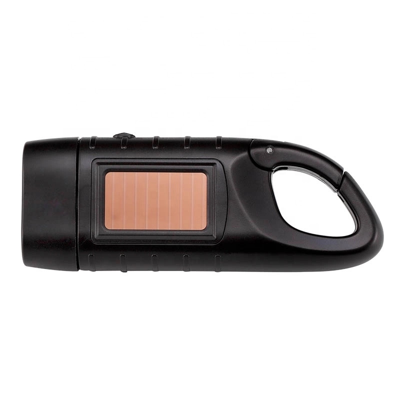 Hand Cranking Solar Powered Flashlight 5