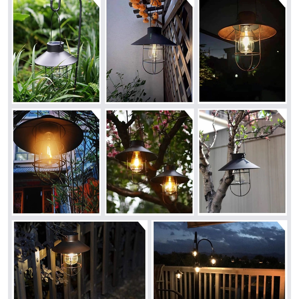 Hanging Solar Lights Shepherd Hook 5