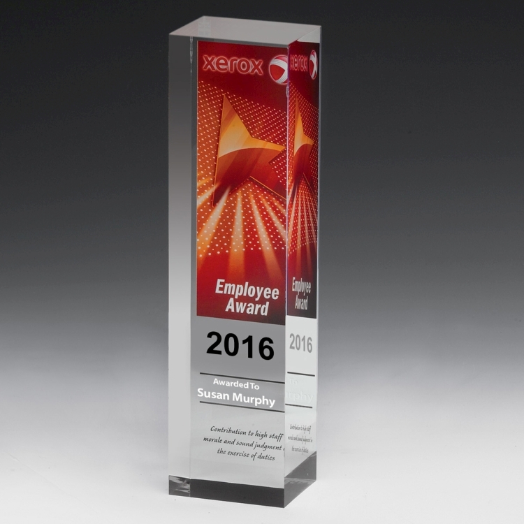 Screen Printed Monument Obelisk Award - 7 1/2" 6