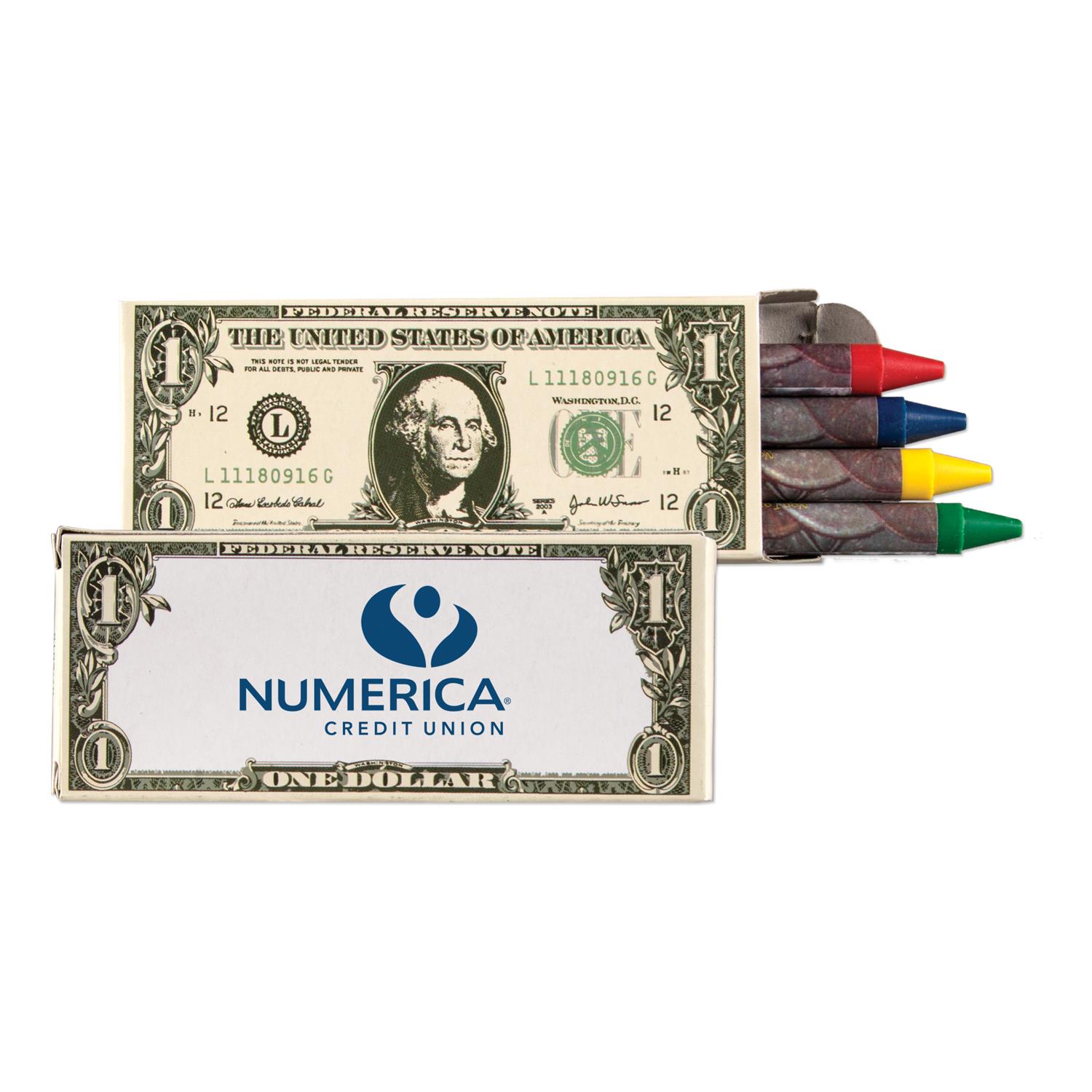 4 Pack Money Crayons 4