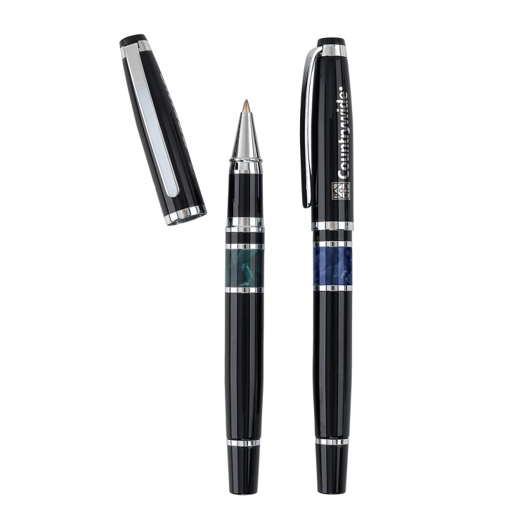 Seacoast Black Cap Off Rollerball Pen