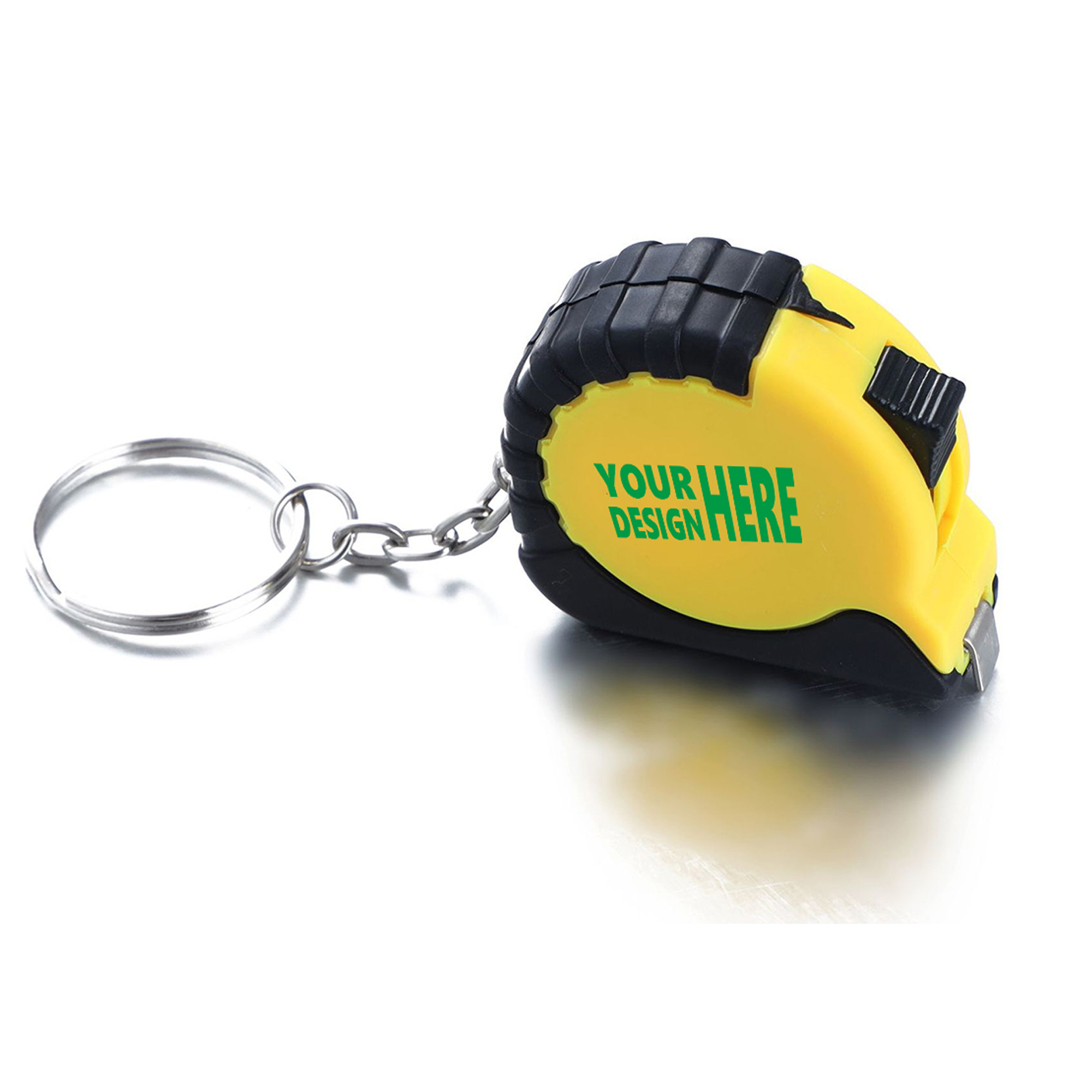 MOQ 50 Small Retractable Tape Measure with Keychain 2