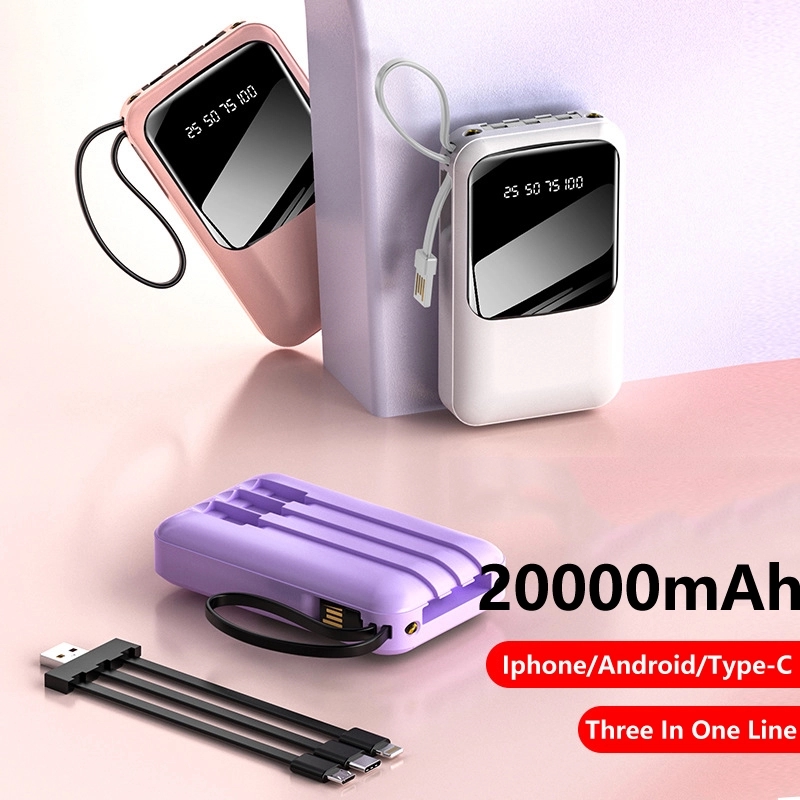 Portable Power Bank With Built In Cables 4