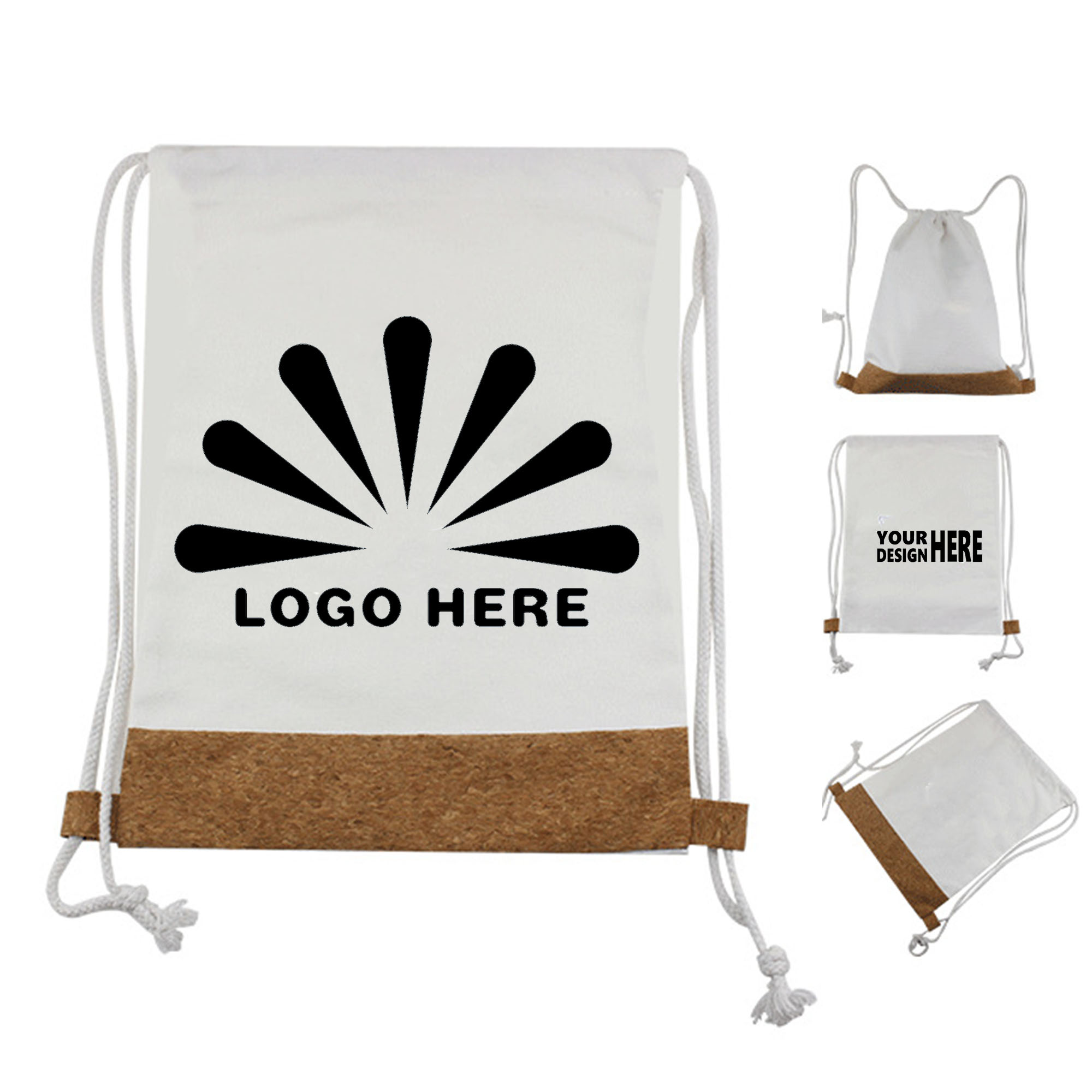 Soft Patchwork Drawstring Backpack 1