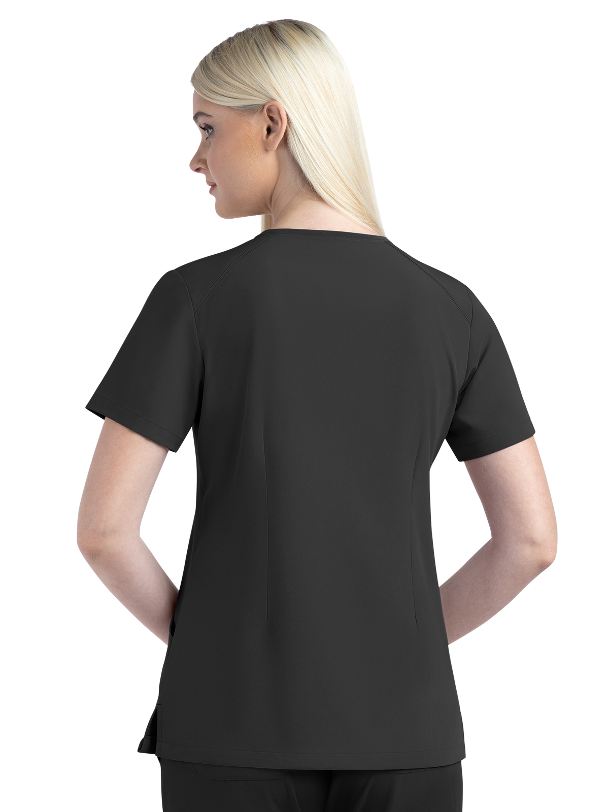 Maevn - Matrix Impulse - Women's Three-Pocket Contrast Stitching V-Neck Top 2