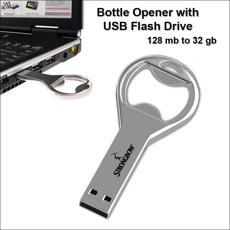 Bottle Opener Flash Drive / USB - 4 GB Memory