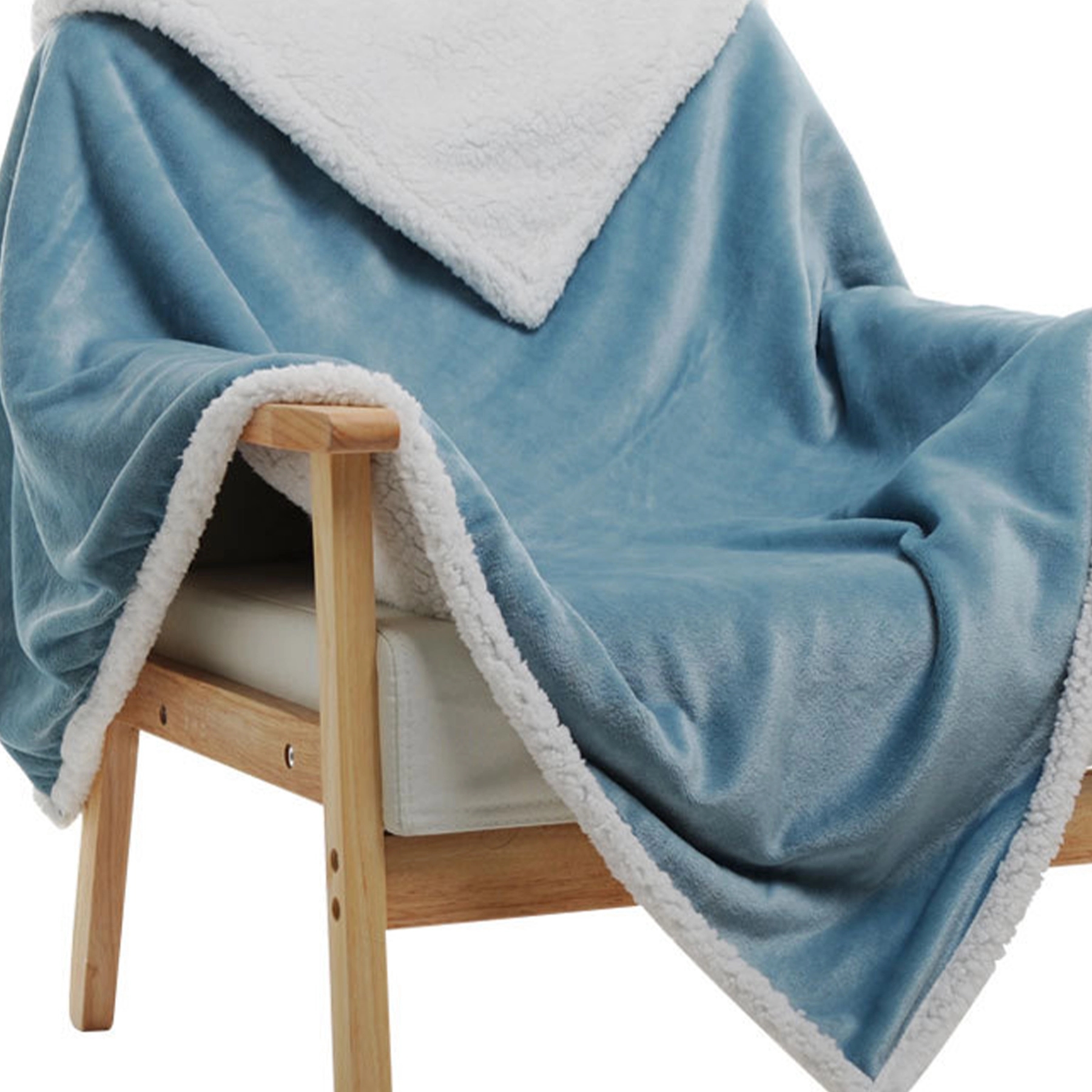 Plush Sherpa Fleece Throw Soft & Cozy Reversible Blanket 7