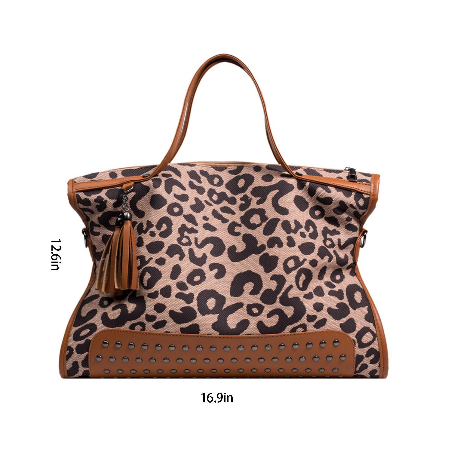 Leopard print single-shoulder bag 2