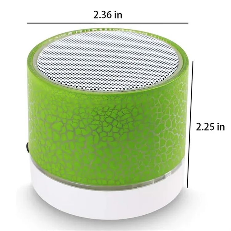 Portable Crack Wireless Mini BT Speaker with LED Light 2