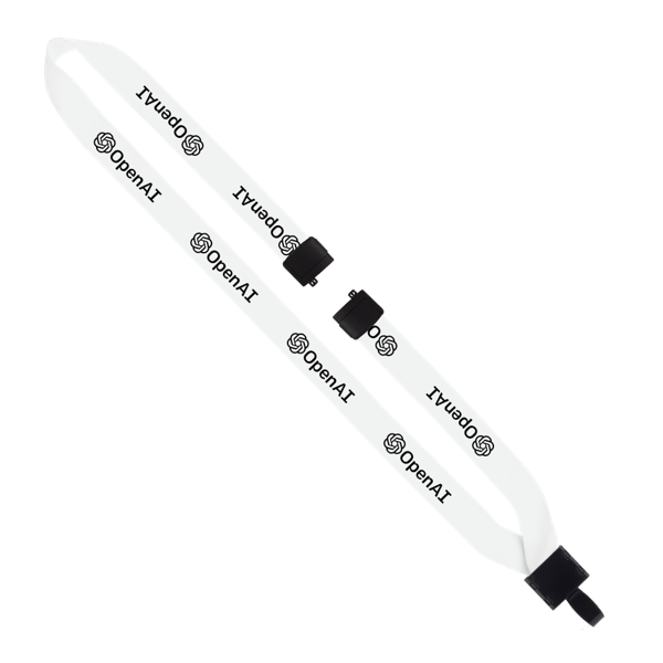 3/4" Polyester Lanyard with Non-Swivel Plastic Hook 115