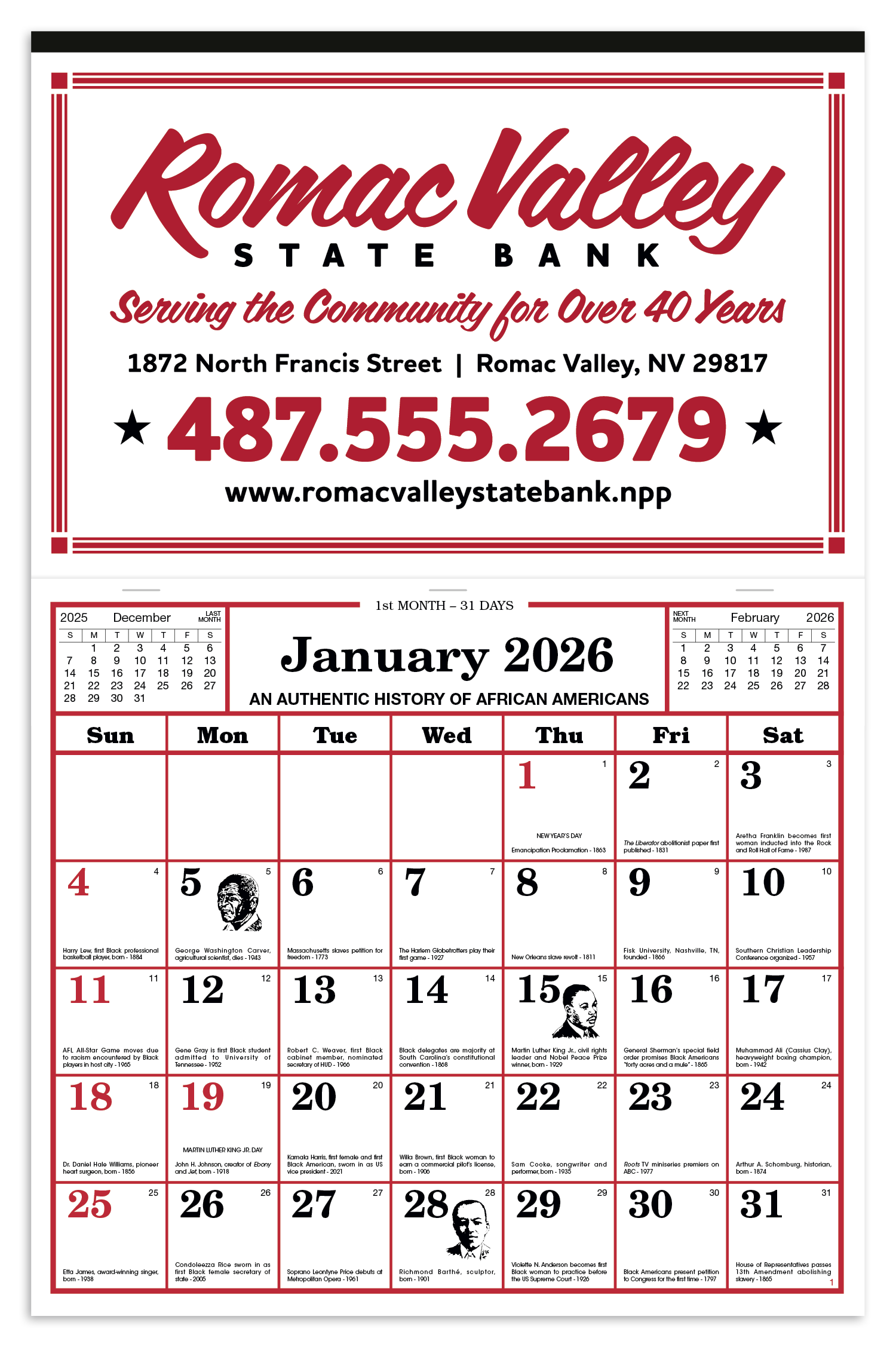 Skinner & Kennedy® Apron Style Calendar 18