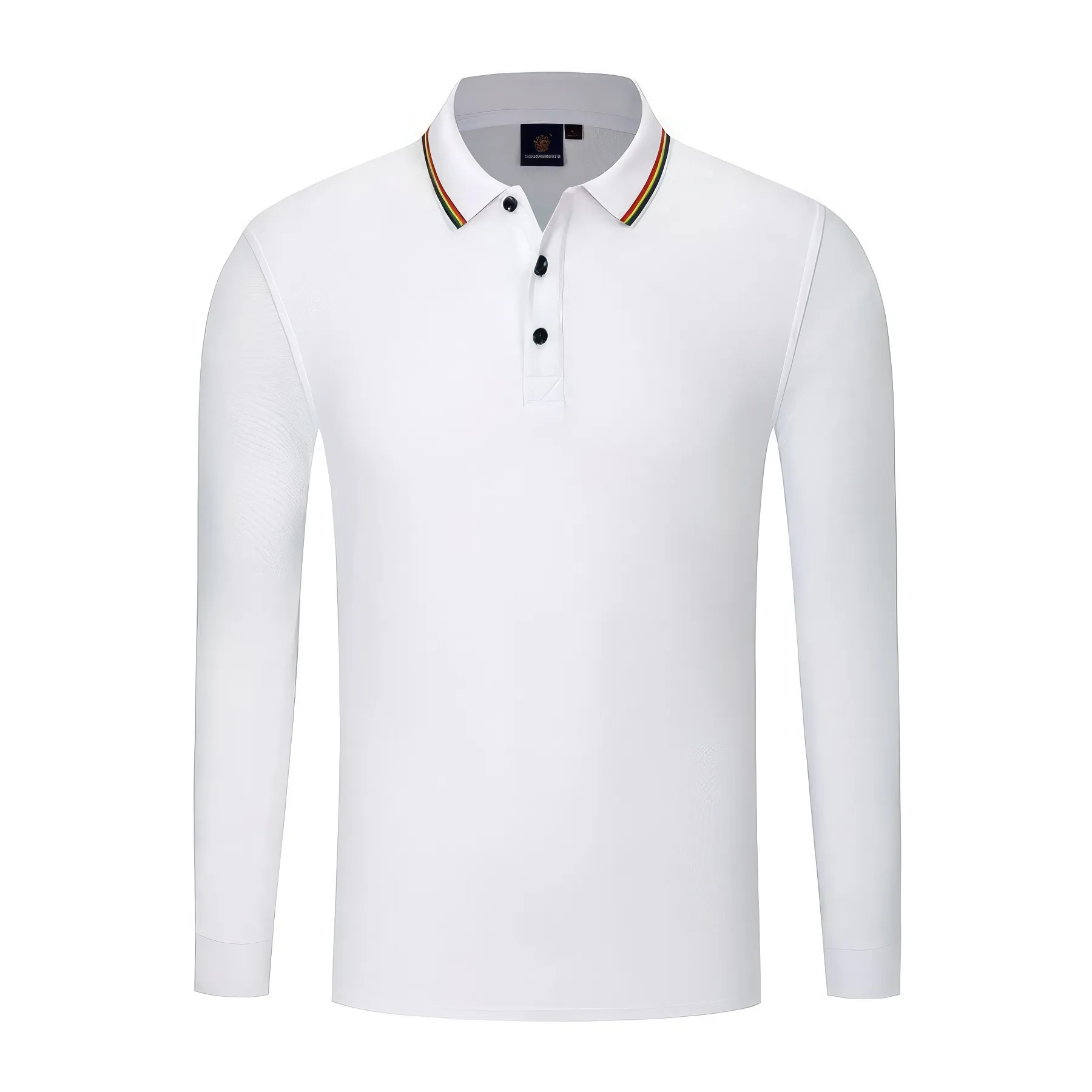 Long-Sleeve Polo Shirts Sweatshirt Tops Blouse Work Uniform 3