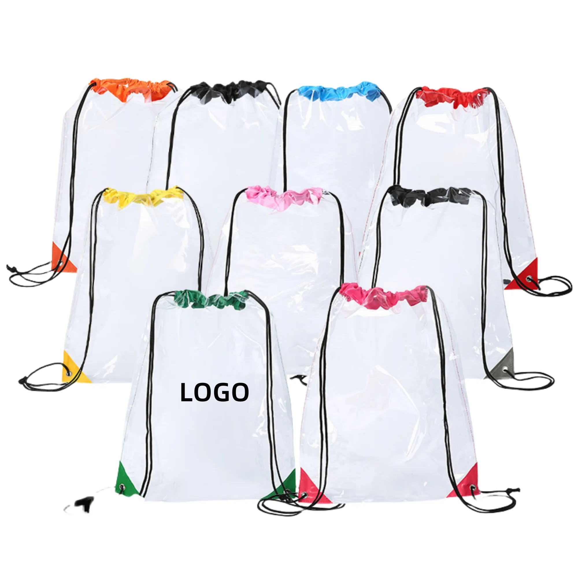 Waterproof PVC Clear Drawstring Bag 2