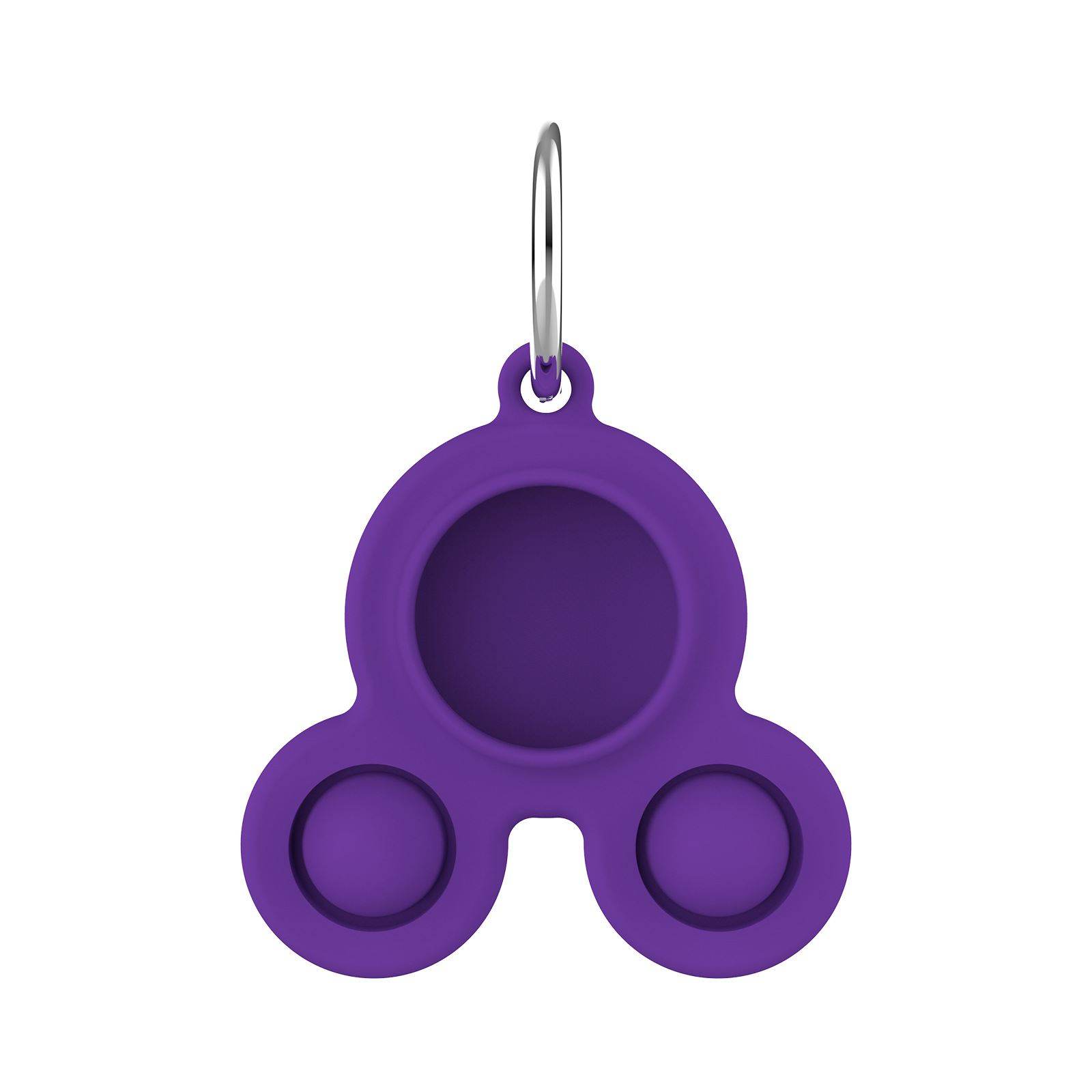 Push Bubble Fidget Toy for Airtag w/ keychian 4
