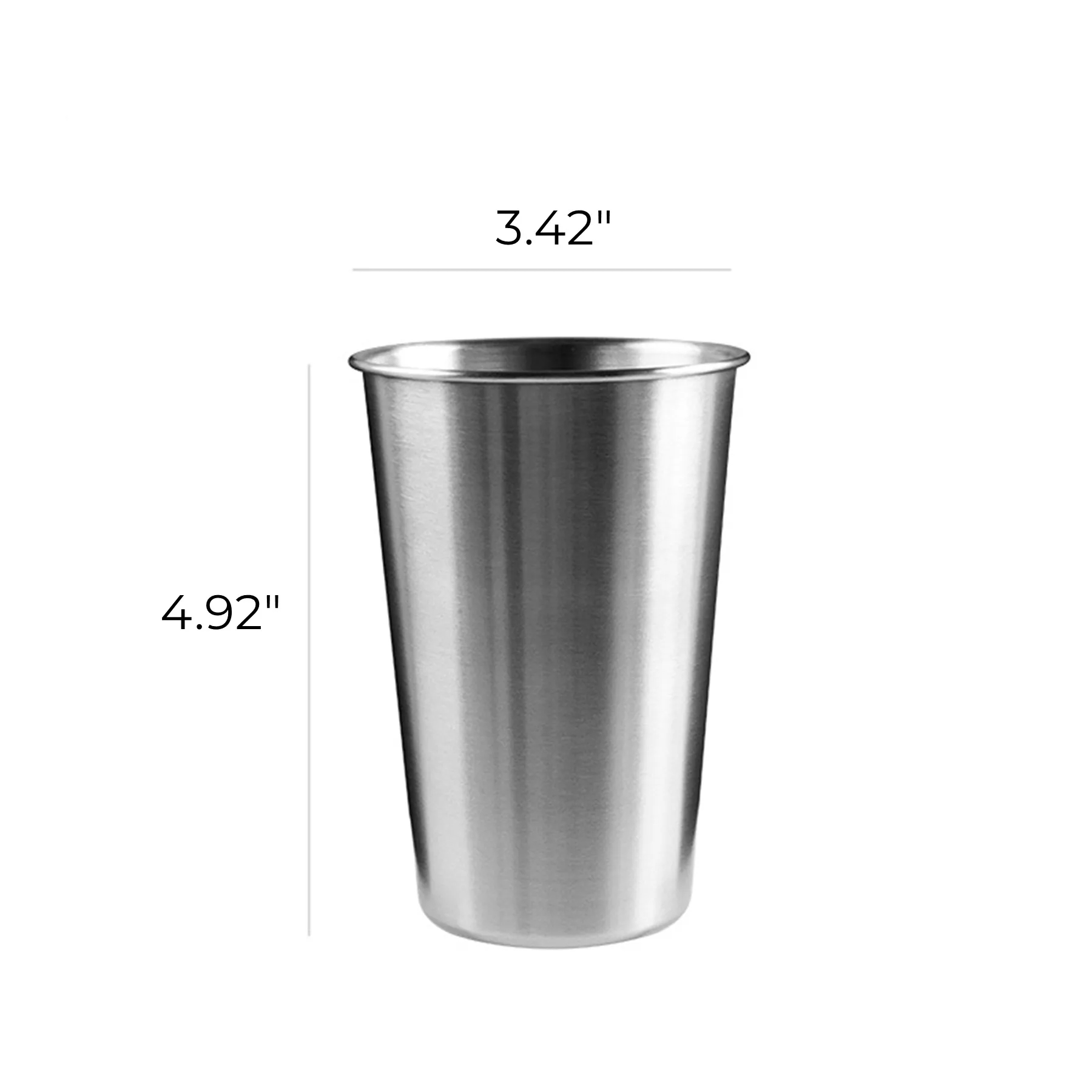16oz Stainless Steel Beer Pint Cup 4