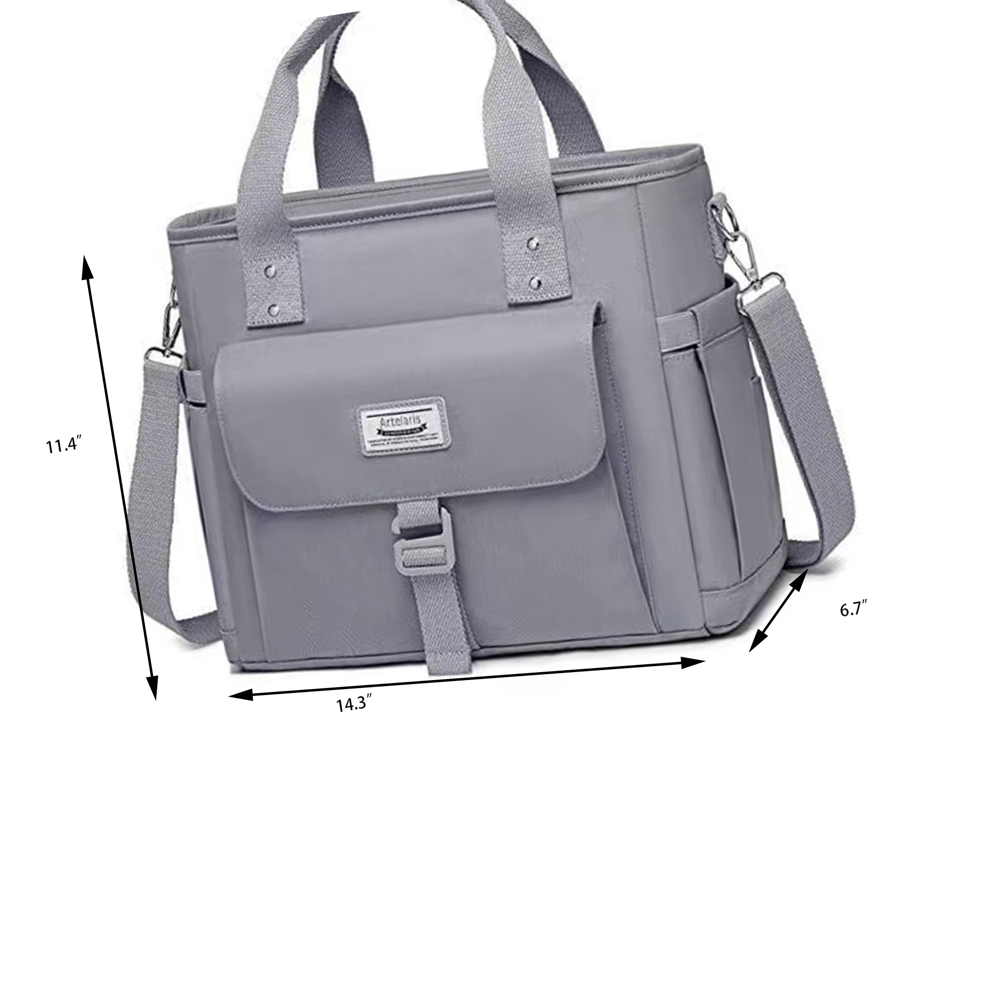 Large Lunch Tote Bag With Removable Shoulder 1