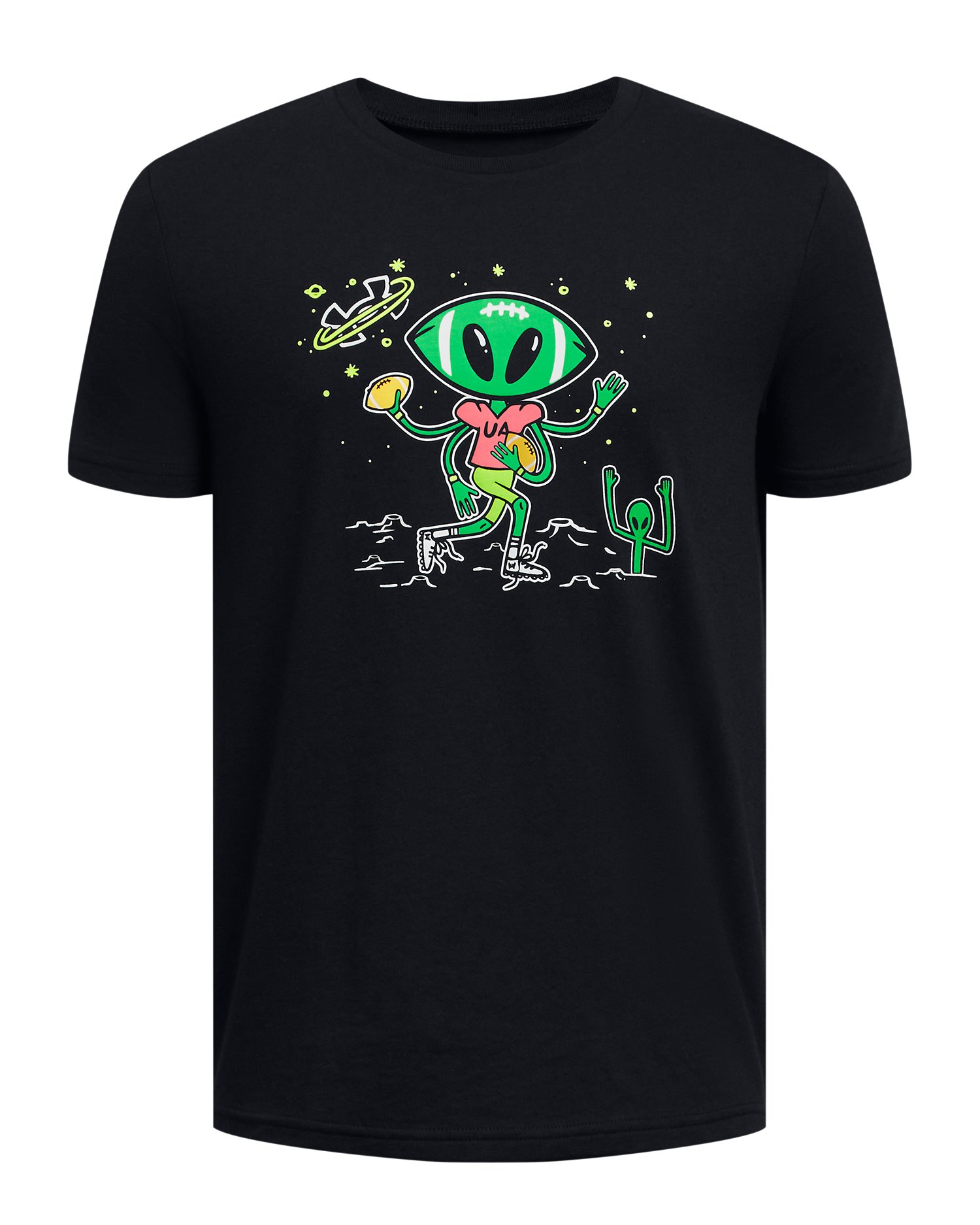UA Out Of This World Football Boys' Short Sleeve, custom youth shirt with logo imprint 2