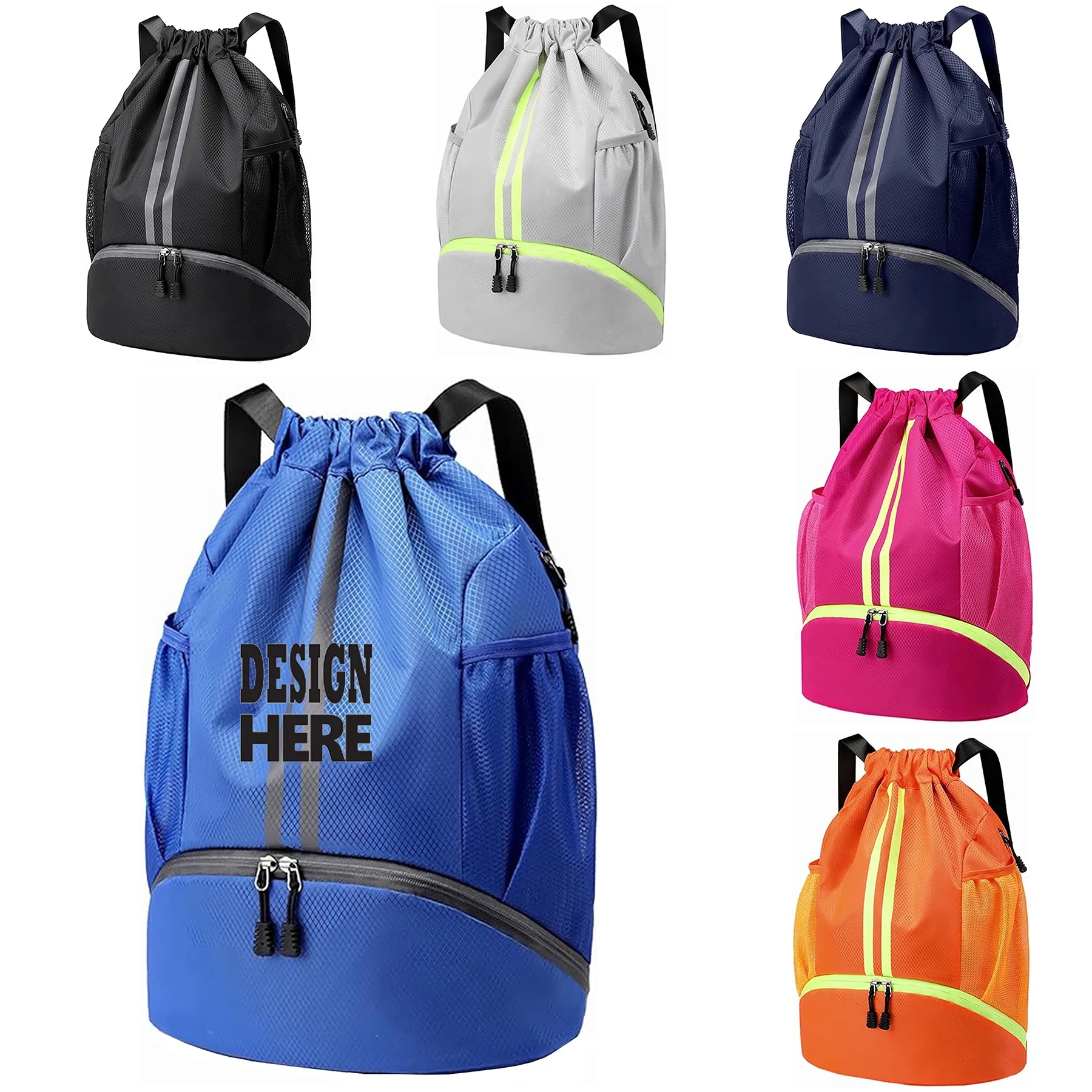 Drawstring Backpack Waterproof Soccer Bag 7