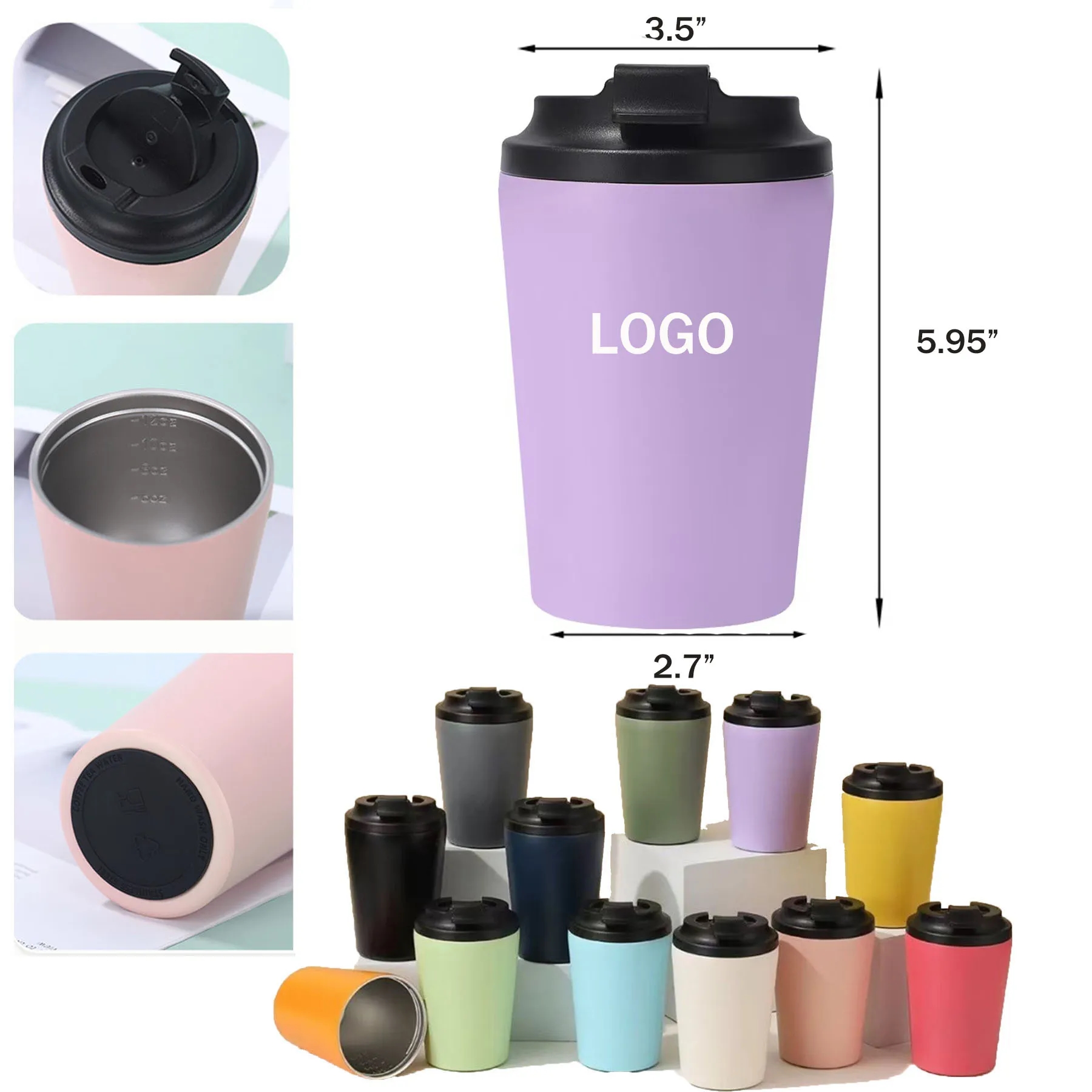 12oz Stainless Insulated Coffee Mug 6