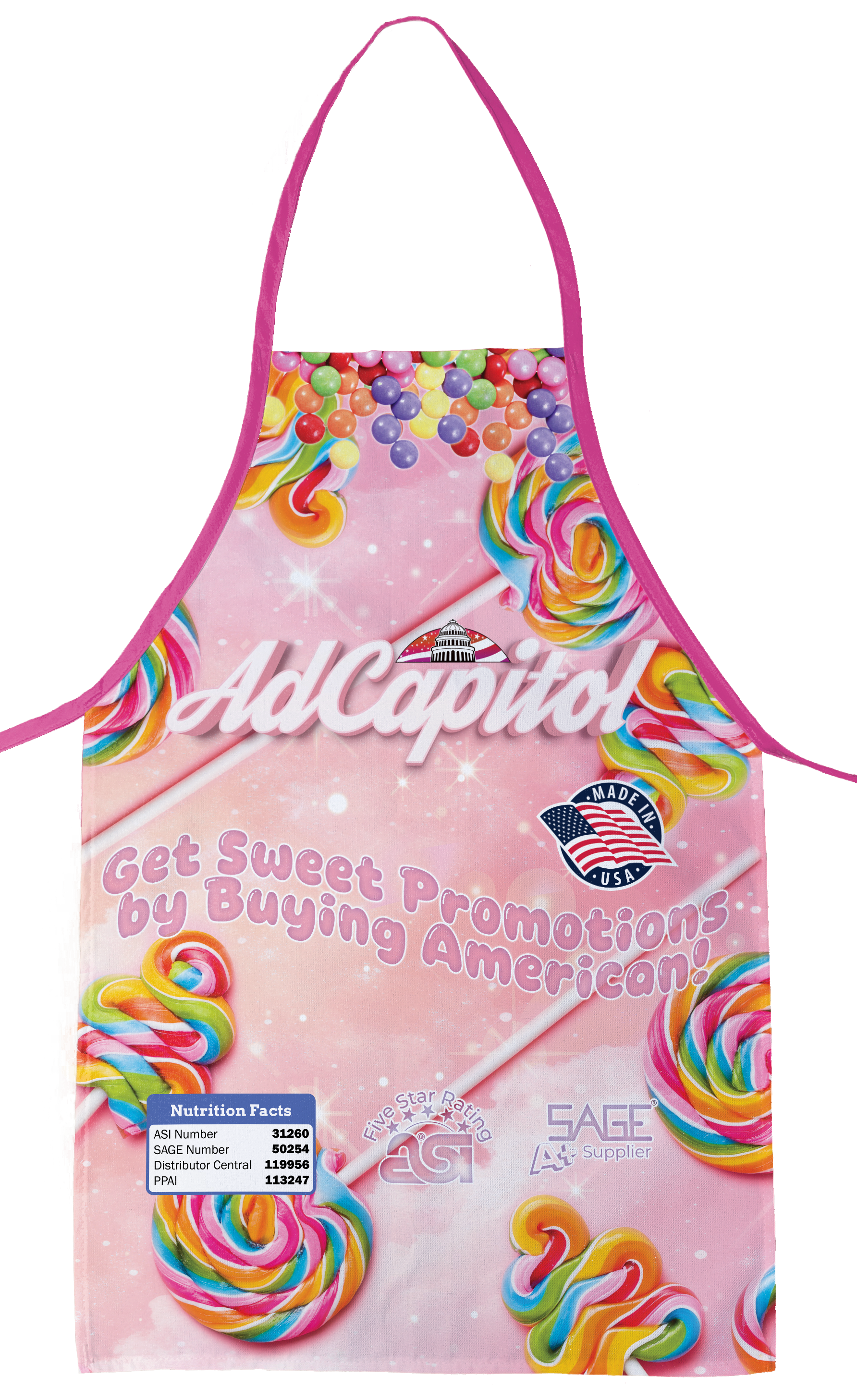 Sublimated Mid-Size Bib Apron 11
