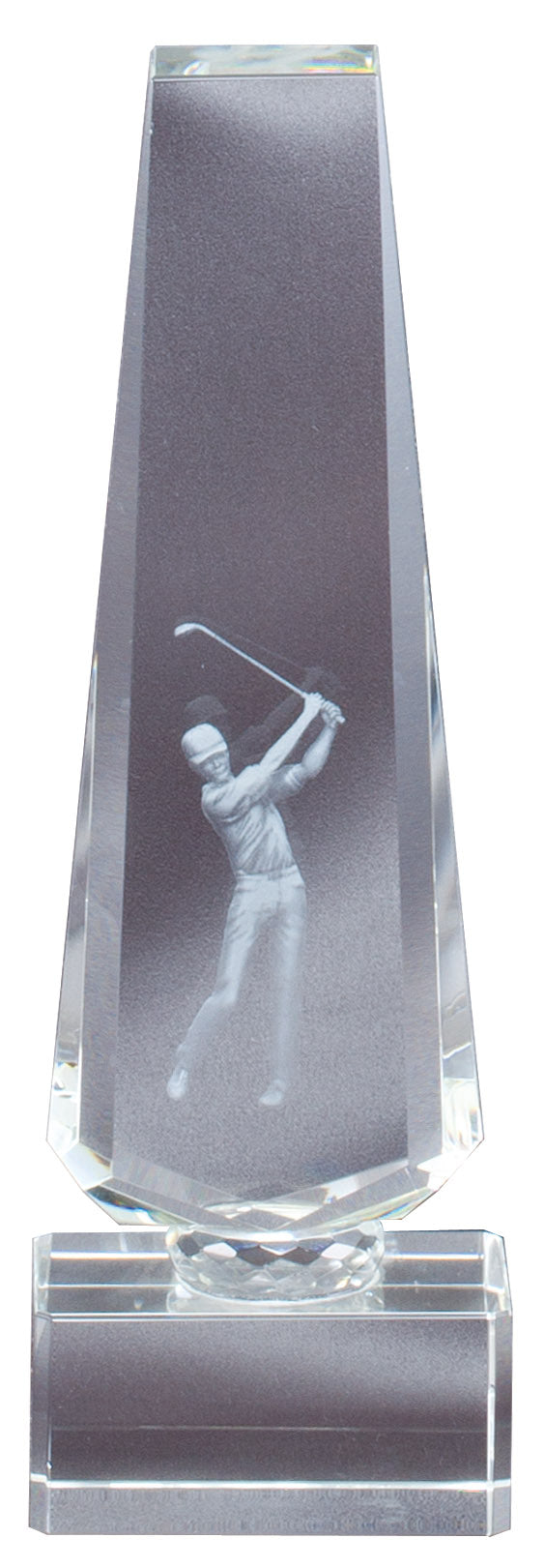 Crystal W/ Lasered Golfer Inside 2