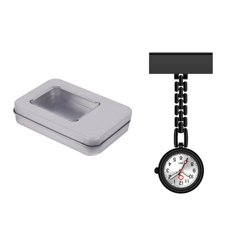 Medical Pocket Metal Luminous Nurse Watch withe Box 2
