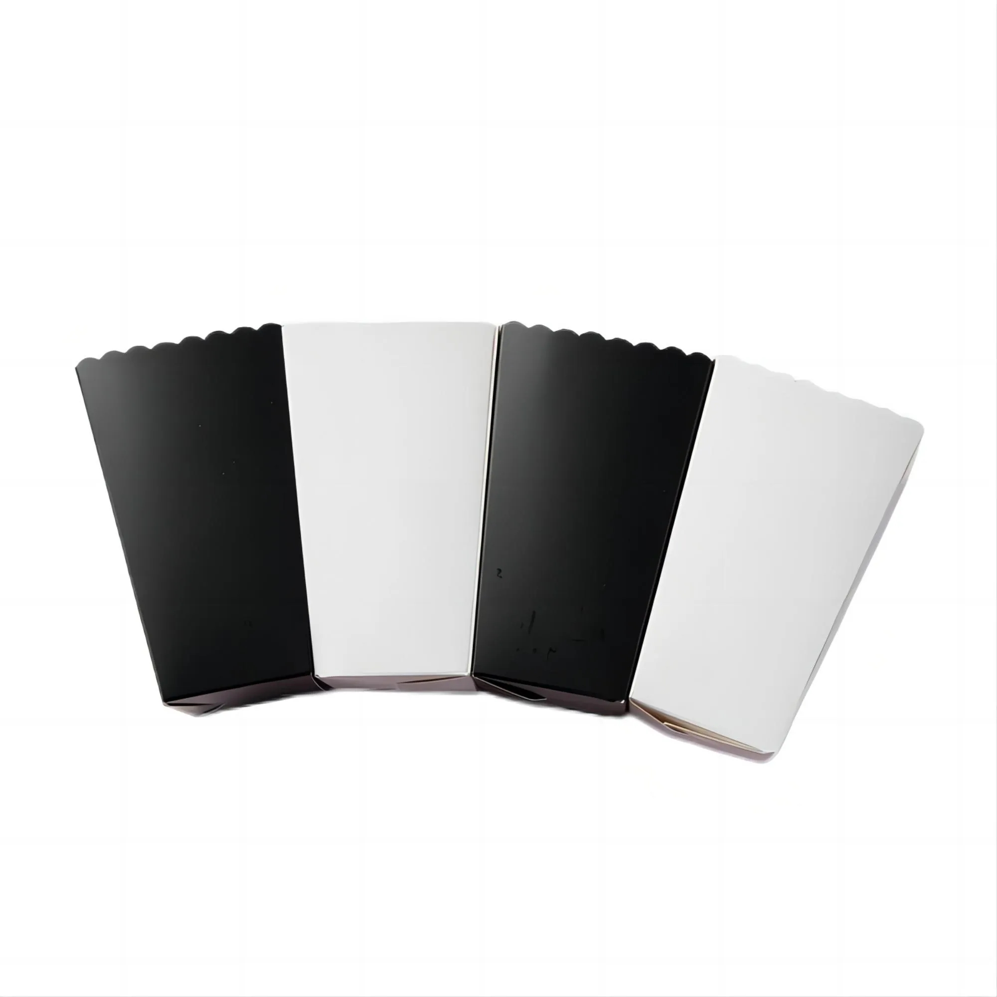Black And White Minimalist Popcorn And Potato Chip Box 2