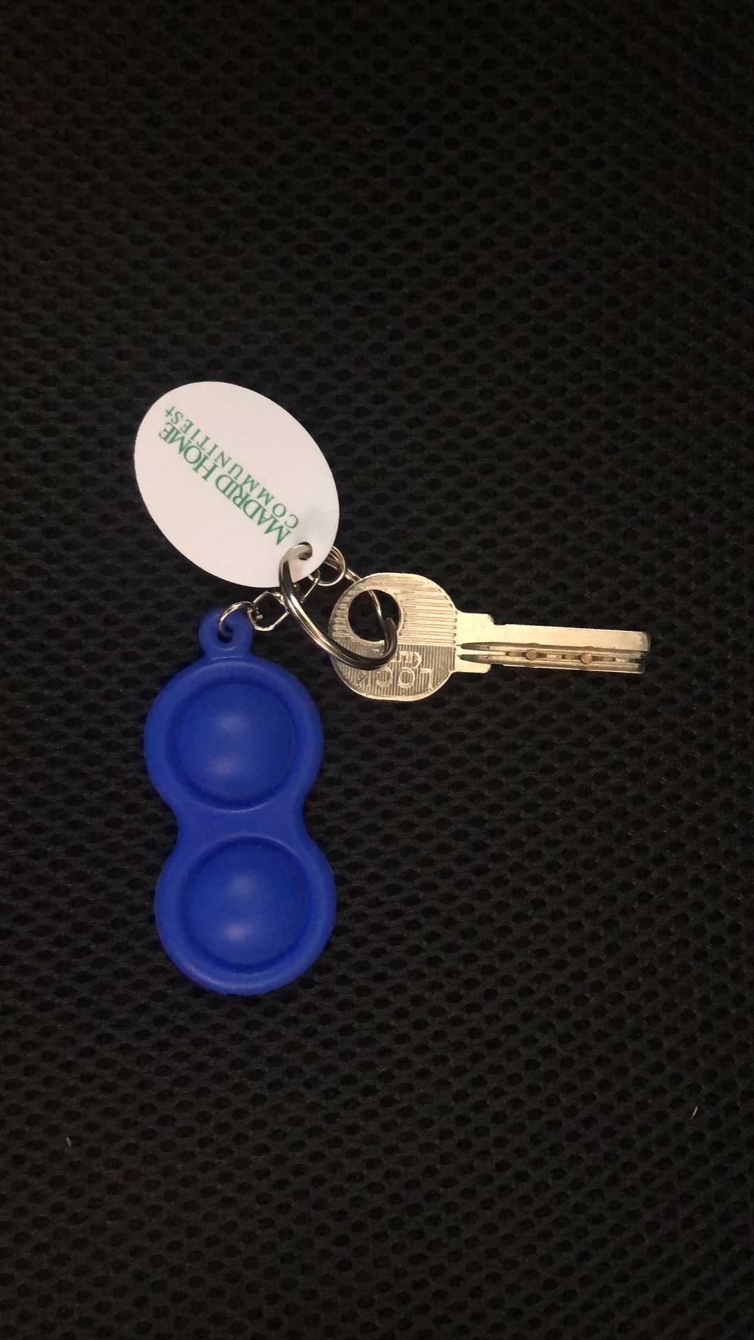 Mini Pop-It Fidget Keychain w/ Imprinted Tag 6