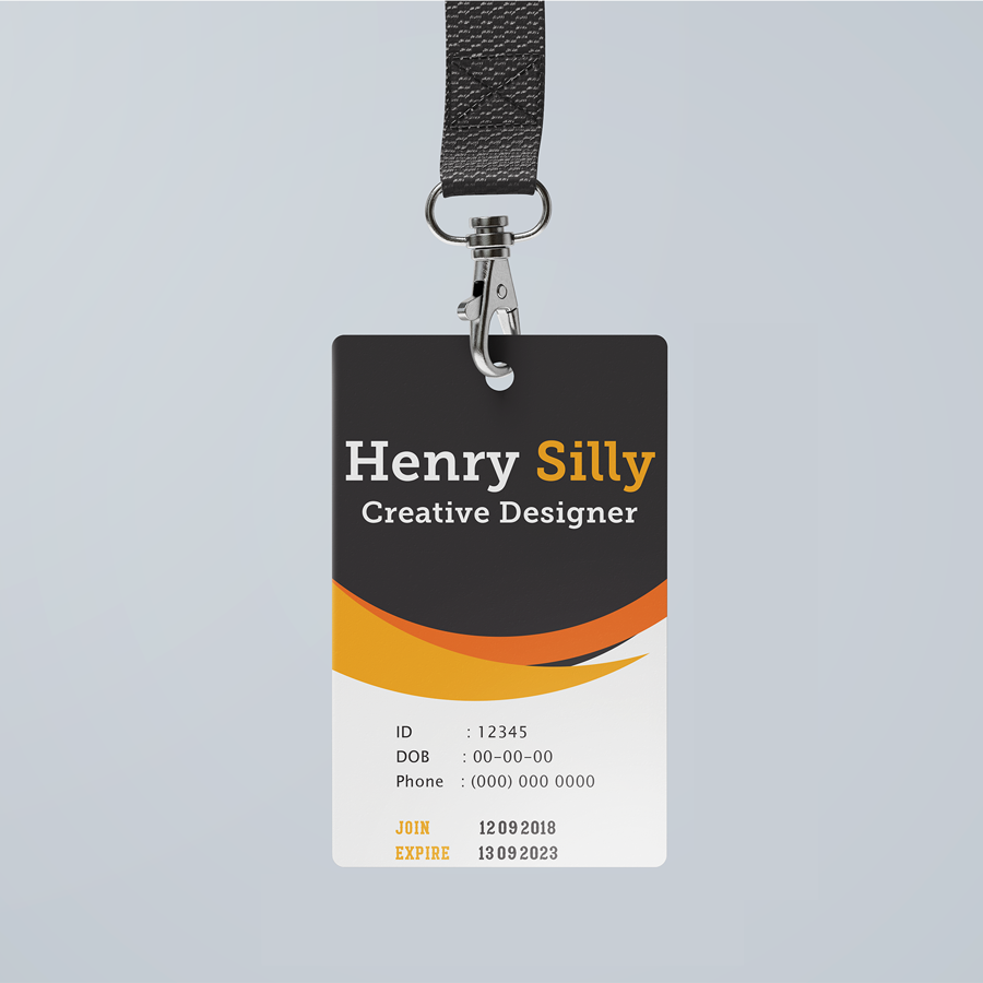Full Color 3.375"H x 2.125"W PVC Card