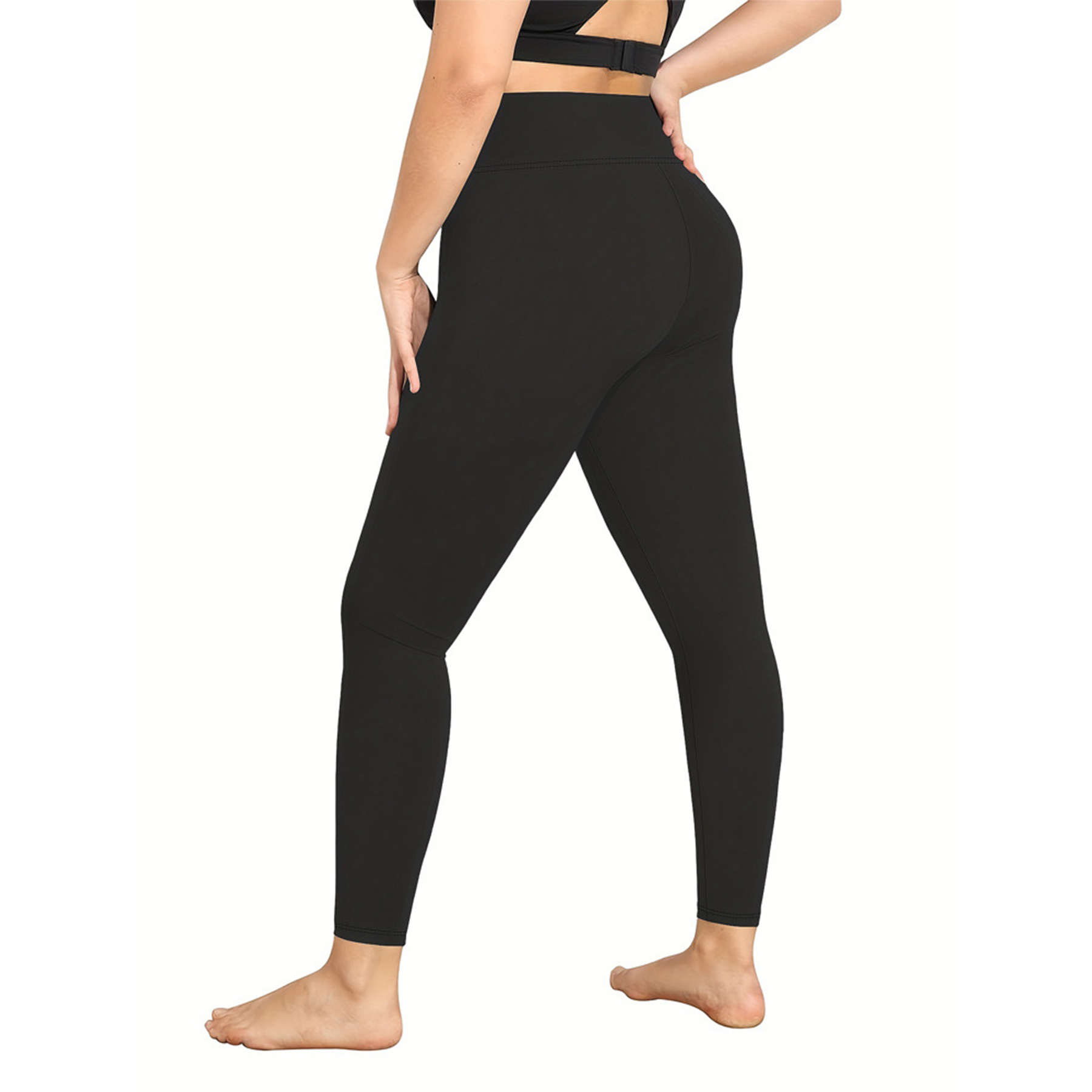 Women Fleece Lined Waist Winter Thermal Yoga Leggings 9