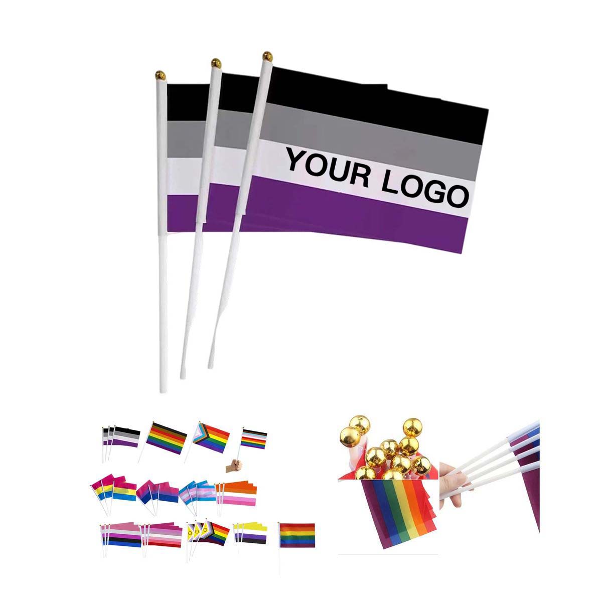 Mini Progress Pride Rainbow Flag for Celebrations 15