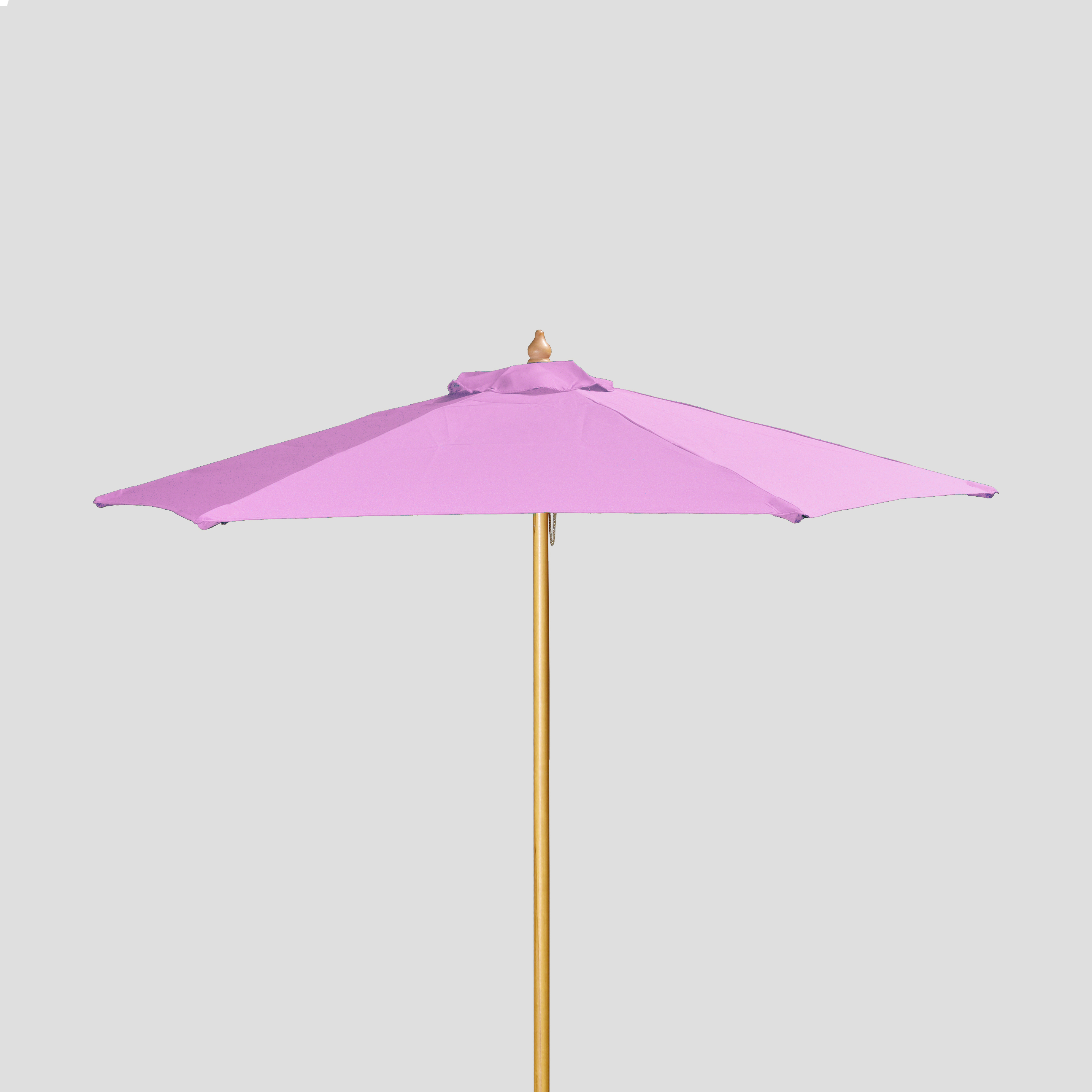 7' Wood Market Umbrella
