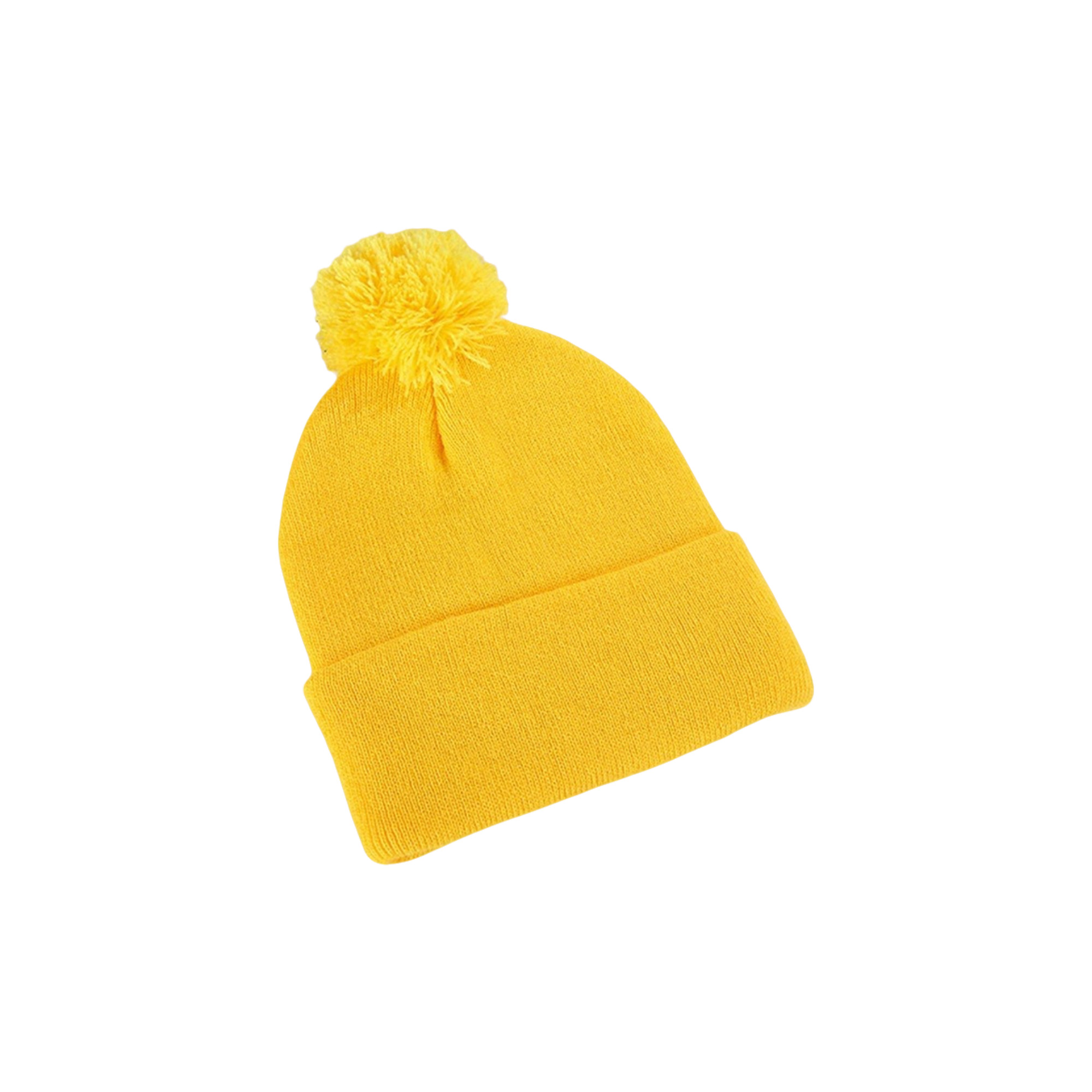 Acrylic Knit Cuff Beanie With Pom 9.1 x 7.5" 5