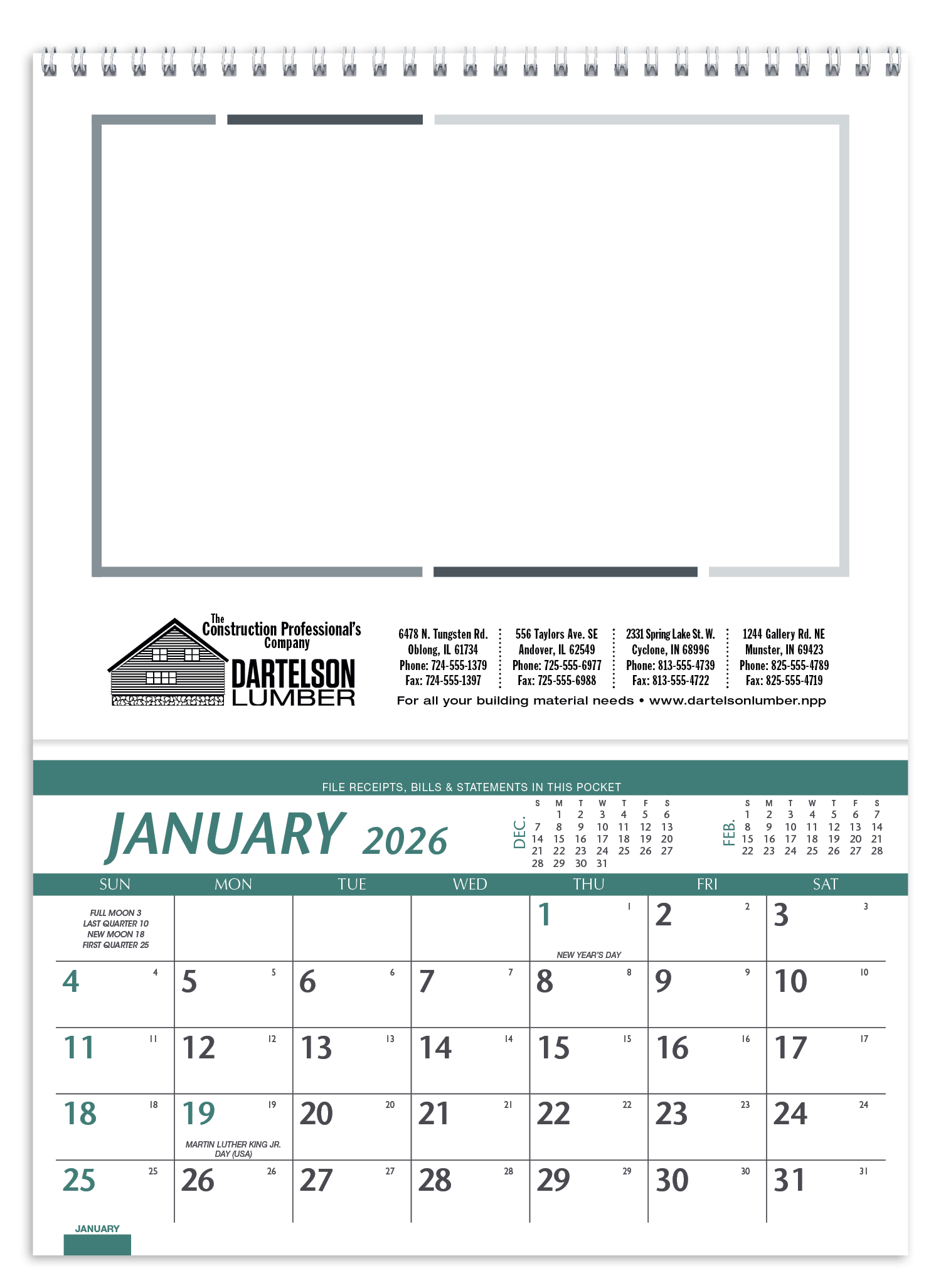 Triumph® Calendars Farm Pocket Calendar 62