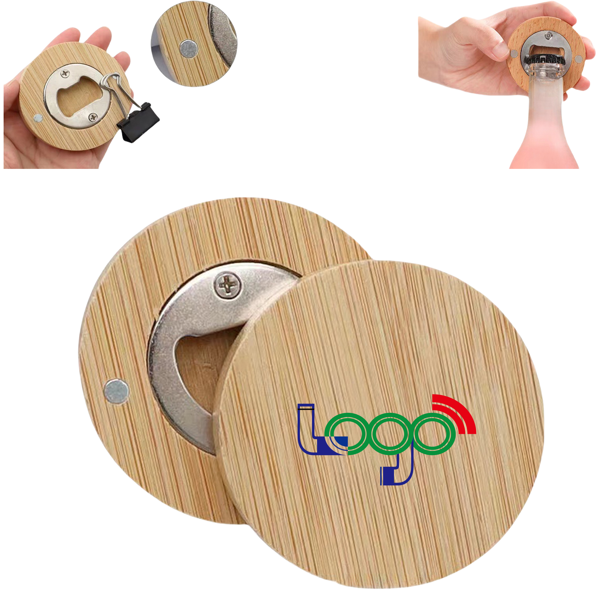 Portable Bamboo Bottle Opener MOQ50 2