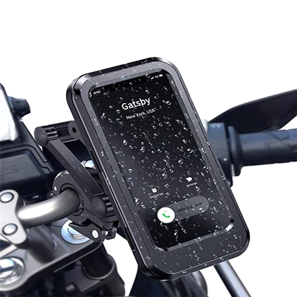 Motorcycle Bike Phone Mount Waterproof Mobile Box Case 4