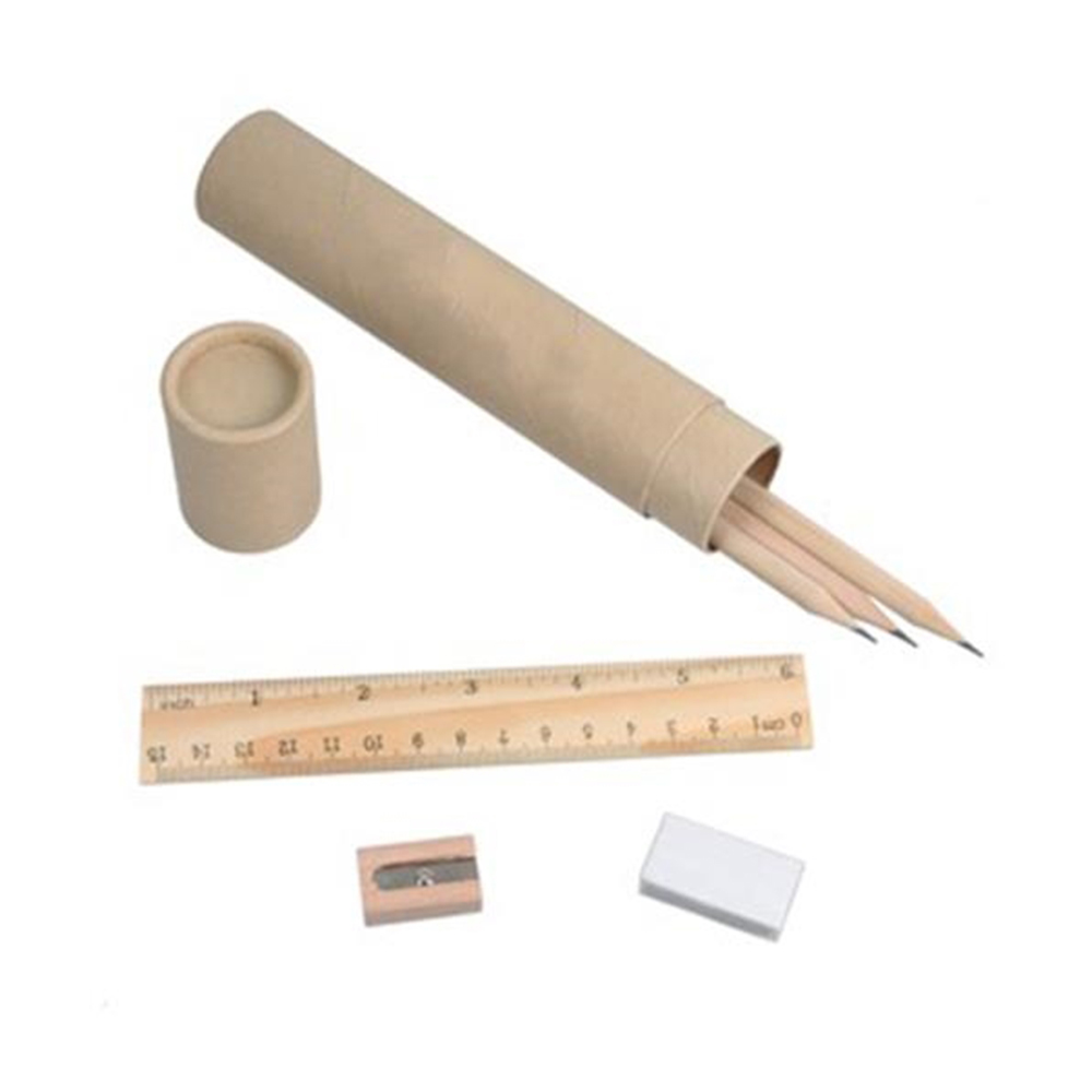 6 Piece Pencil Set w/Eraser & Ruler 1