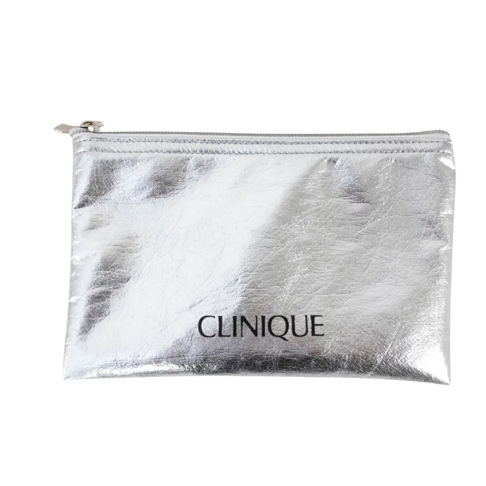 Metallic Vegan Leather Zippered Pouch 6