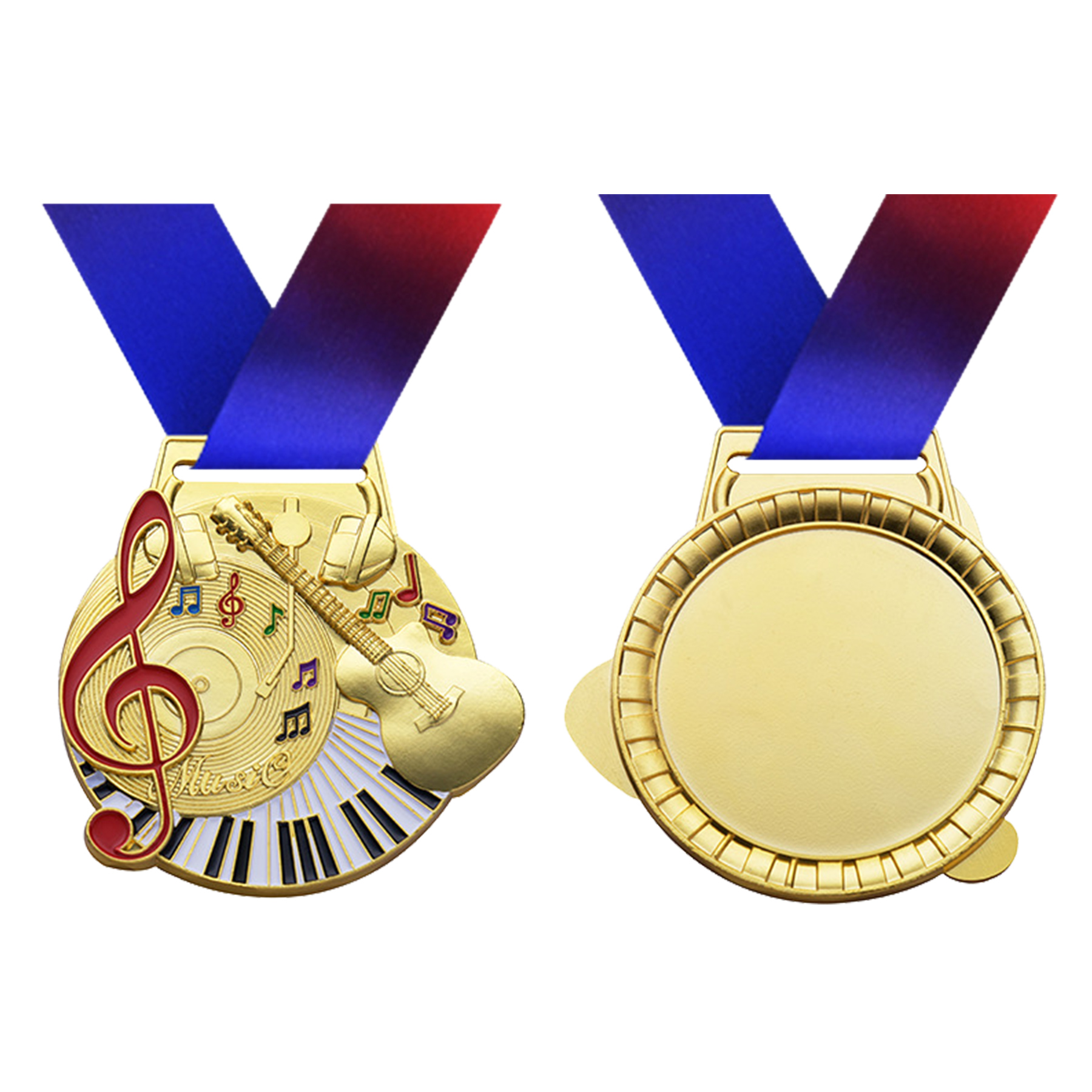 Gold Zinc Alloy Award Medals 3