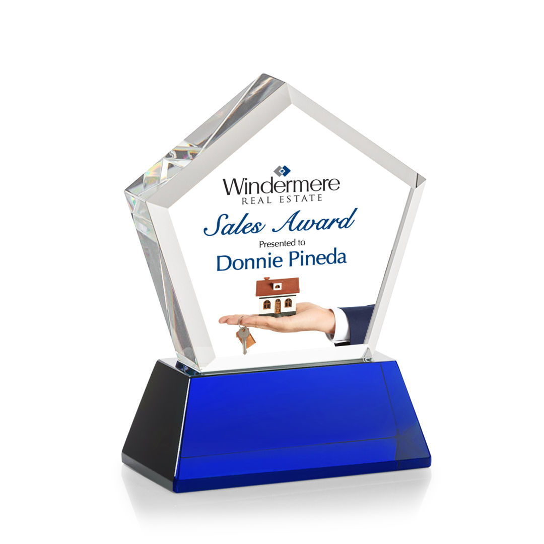 Genosee VividPrint™ Award on Base - Blue 5