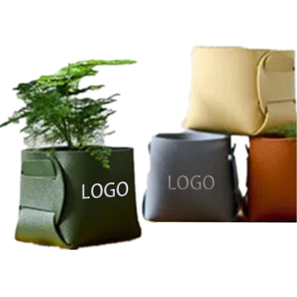 Leather Flower Pot Planting Gardening Pot 3