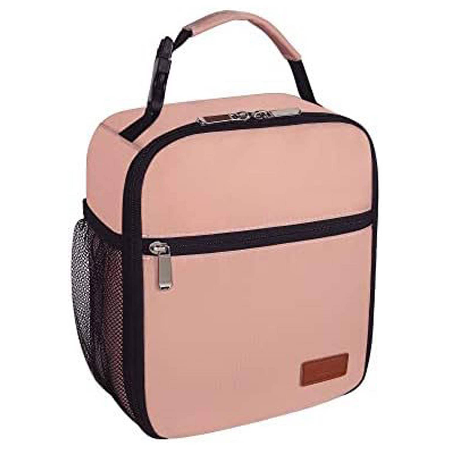 6 Can Oxford Insulated Lunch Cooler Bag w/ Zipper Pocket 10