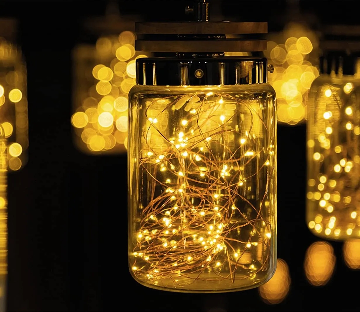LED Battery Operated String  Copper Wire Light for Outdoor 8