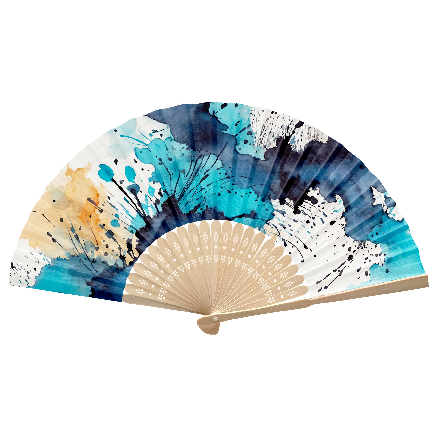 Foldable Bamboo Fan 22