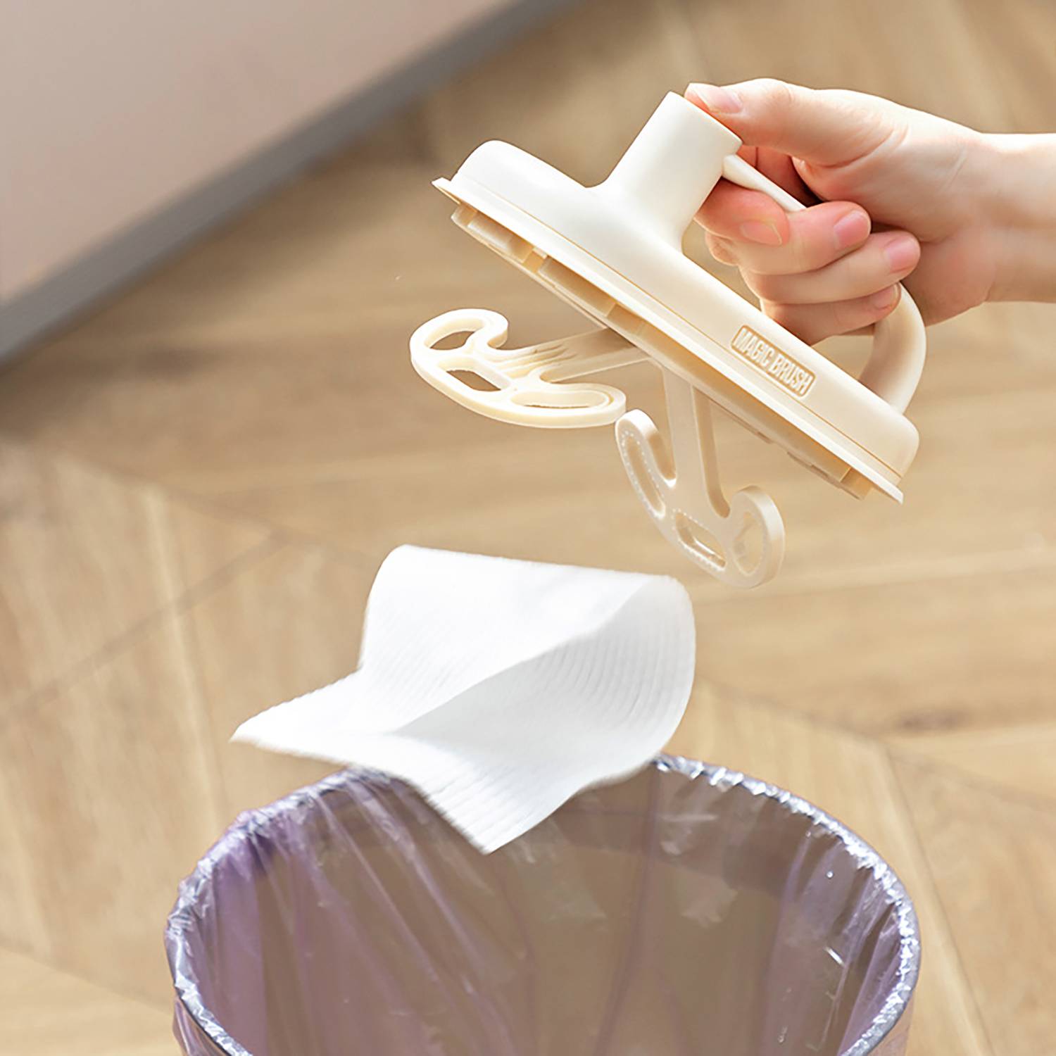 Cleaning Brush With Replaceable Cloth And Handle 5