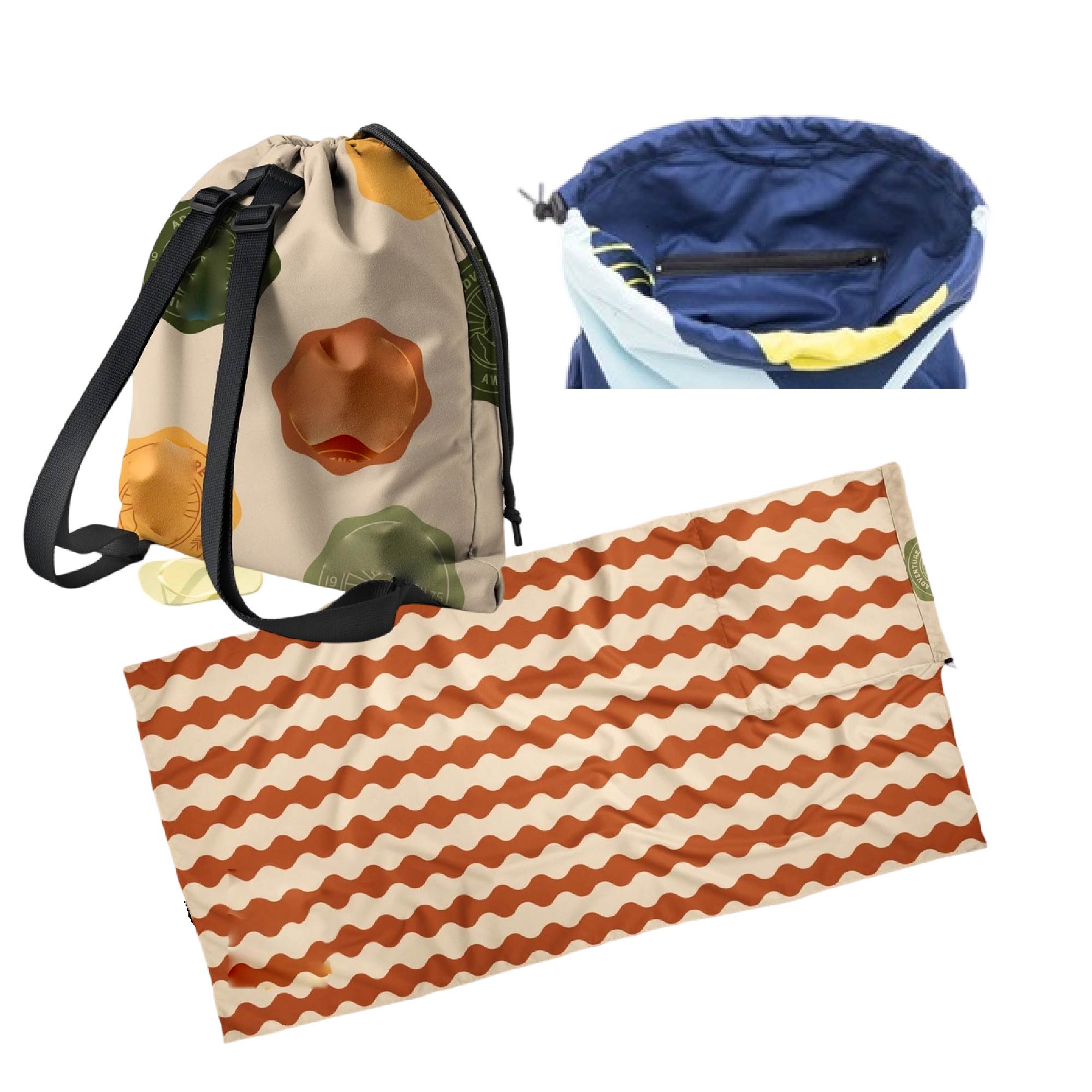 Beach Towel Backpack 2
