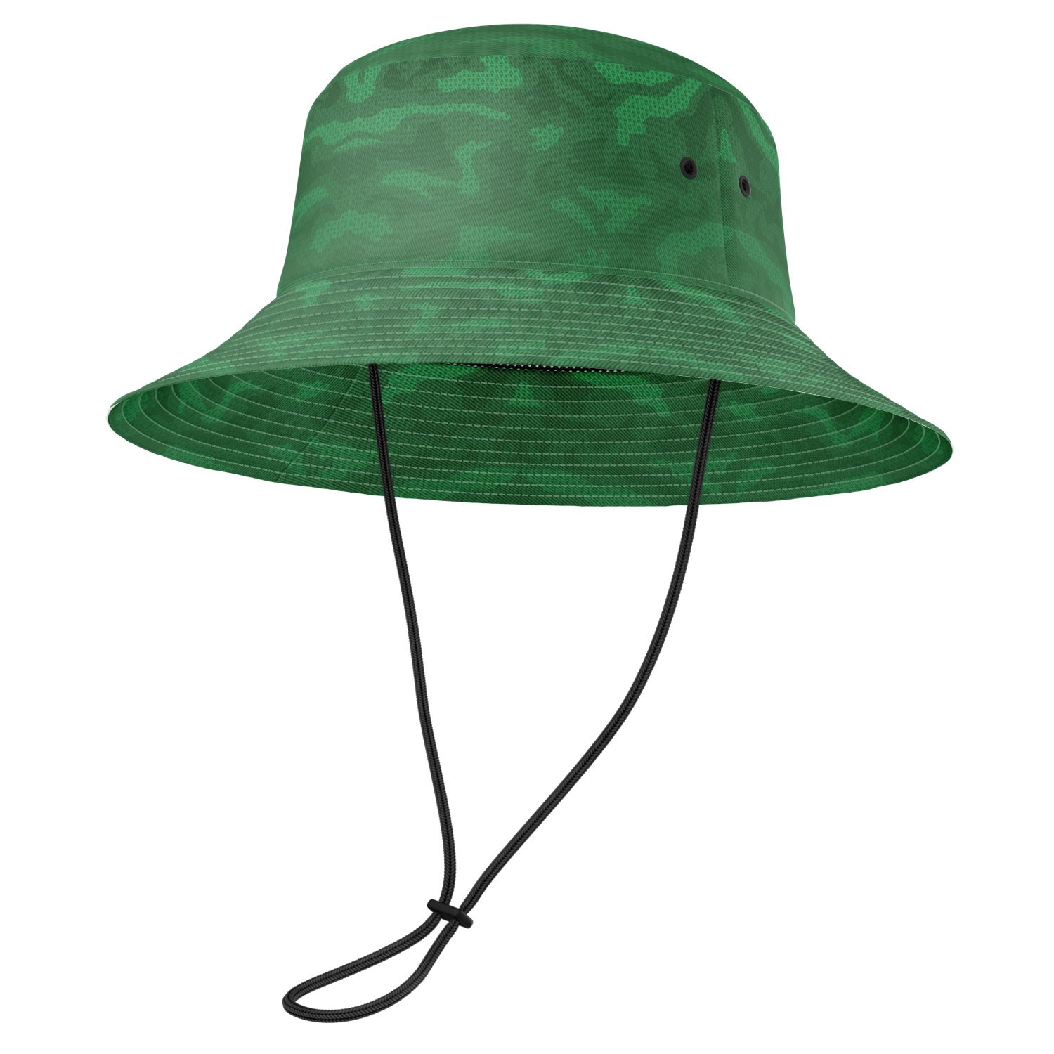 Sublimated summer fishing bucket hats w/ Adjustable drawstring 6