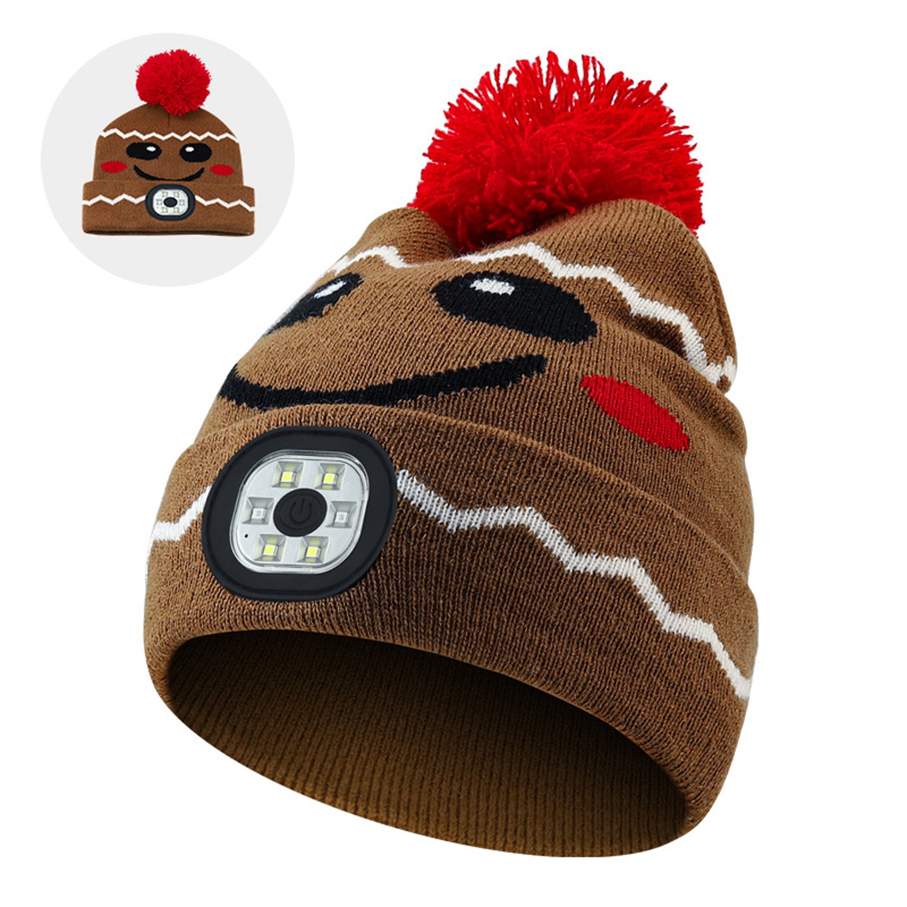 Outdoor Warm Led Cartoon Luminous Children'S Hat 2